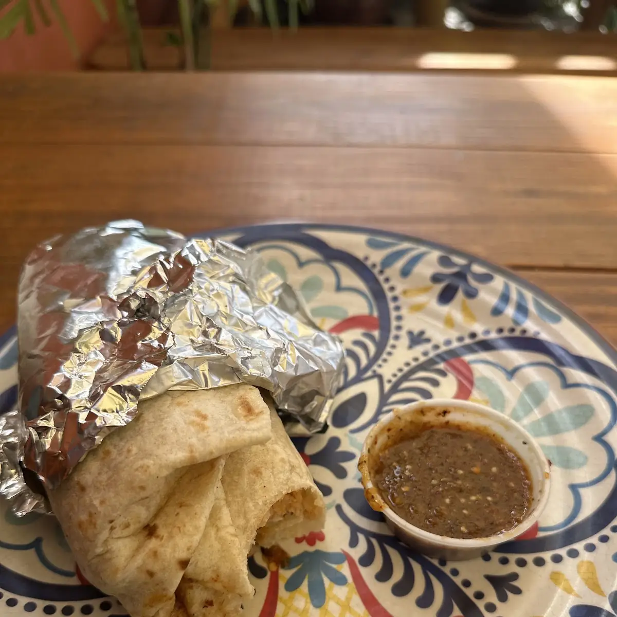 Asada Burrito with Red Sauce