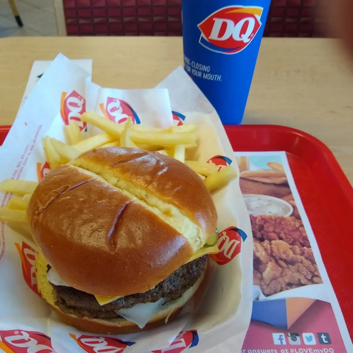 Half Pound Cheeseburger Combo