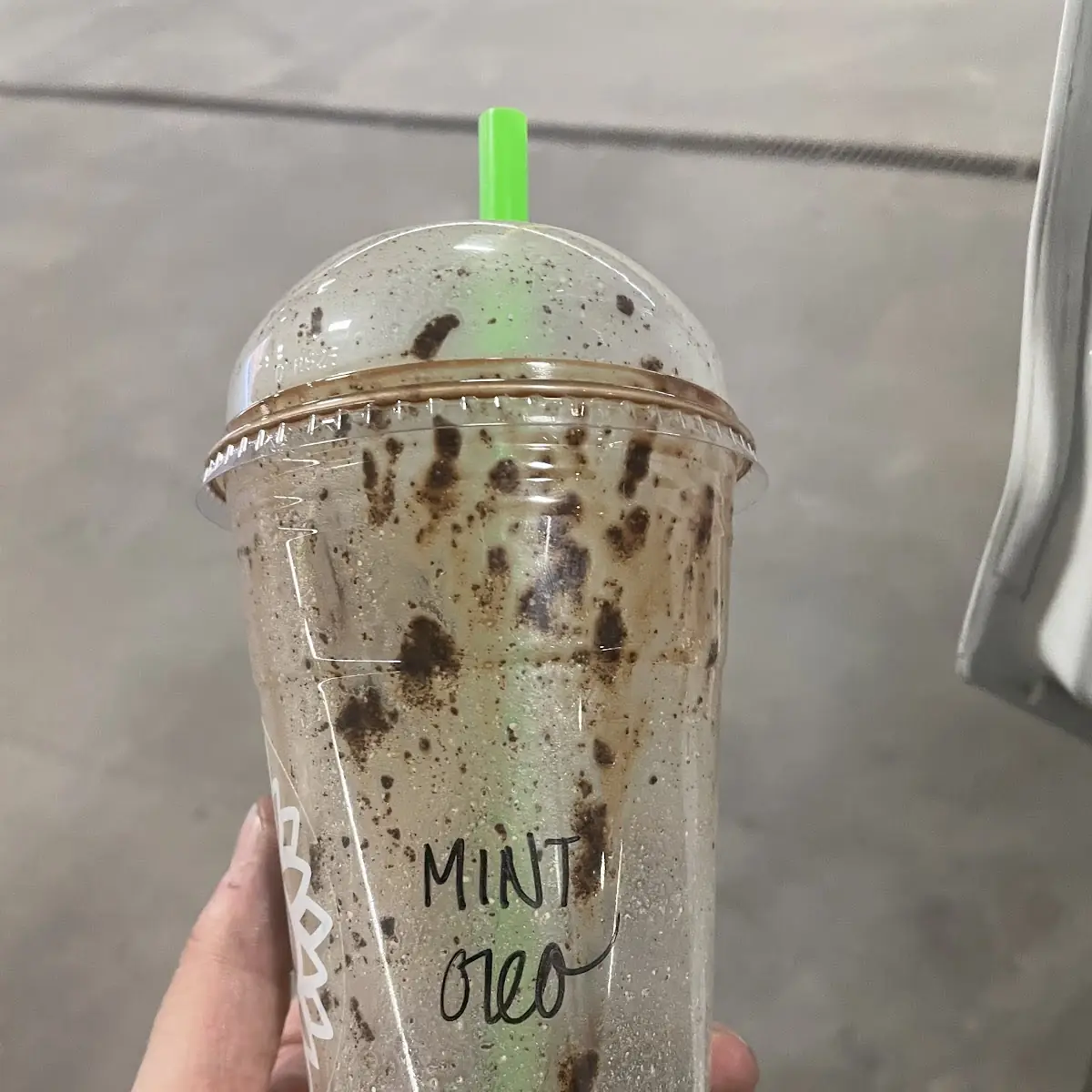 Mint Oreo Shake All Gone