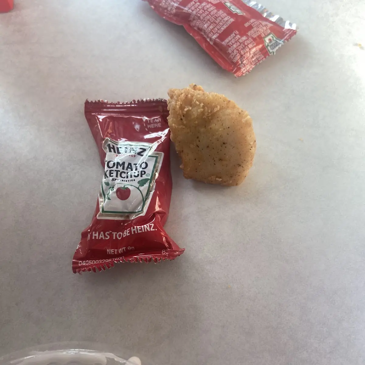 Compared to a Ketchup Packet
