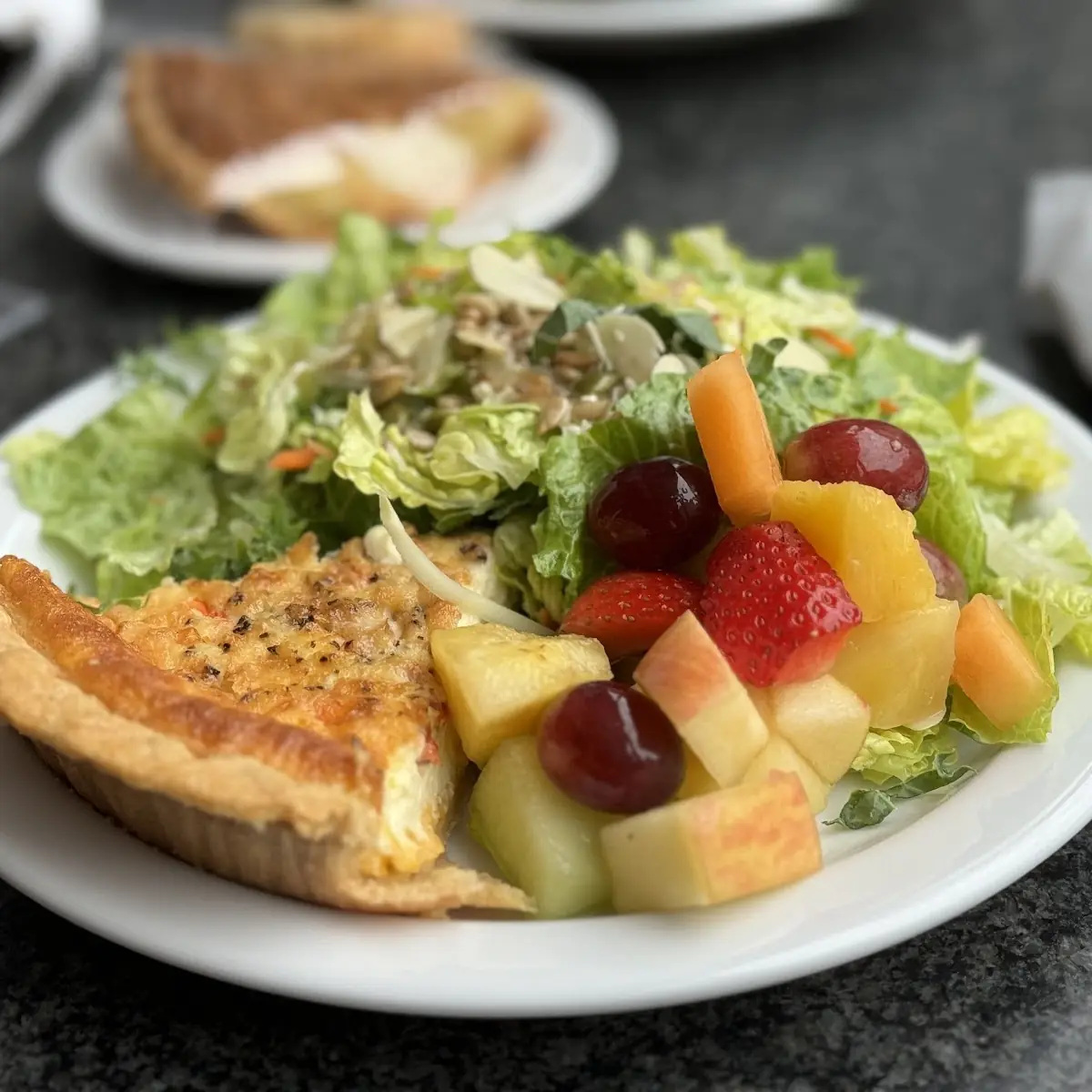 Quiche and Salad