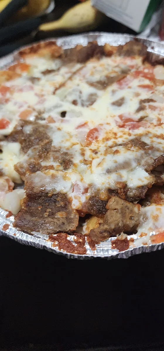 Buy Lg 16” Donair pizza and Get 12” Med Donair Pizza FREE.