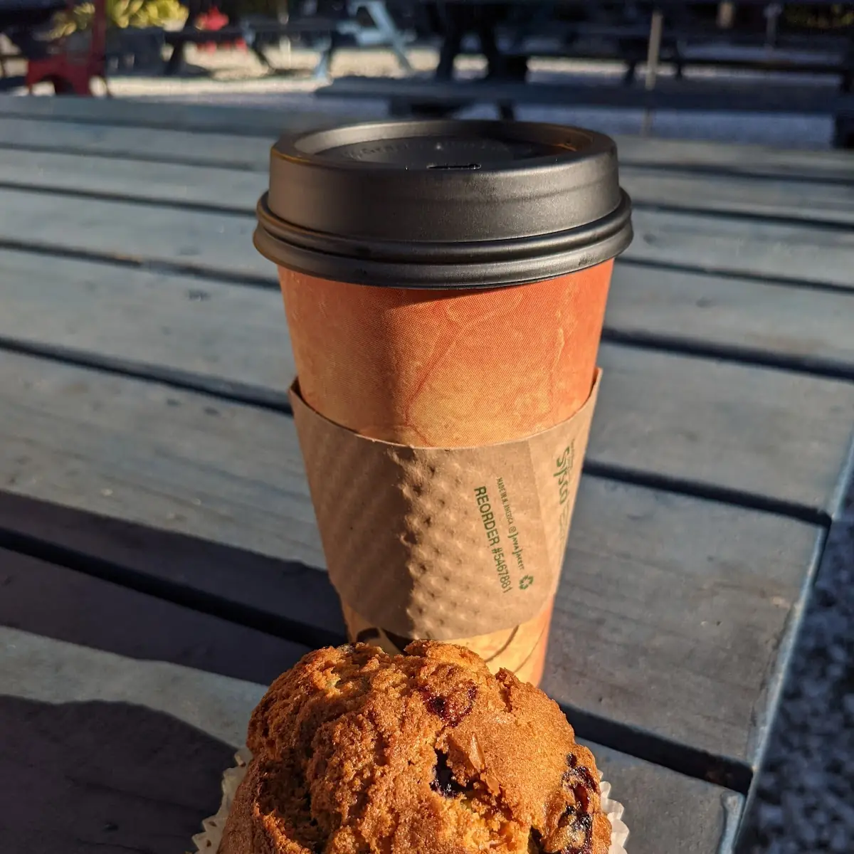Blueberry Muffin and Coffee