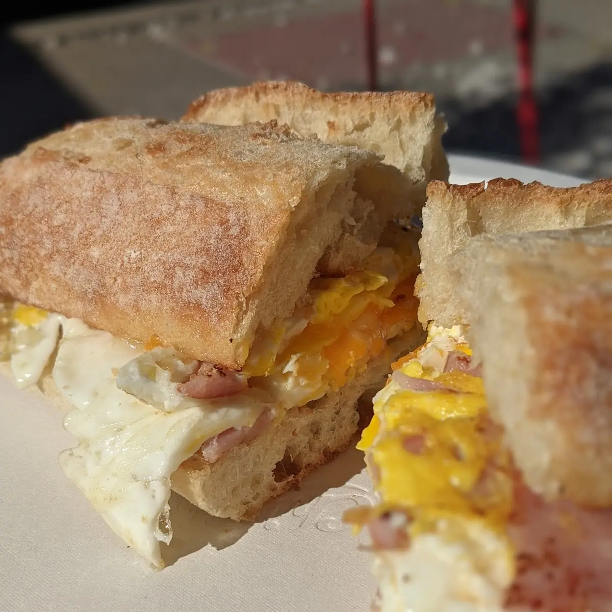 Pan Fried Organic Egg Sandwich