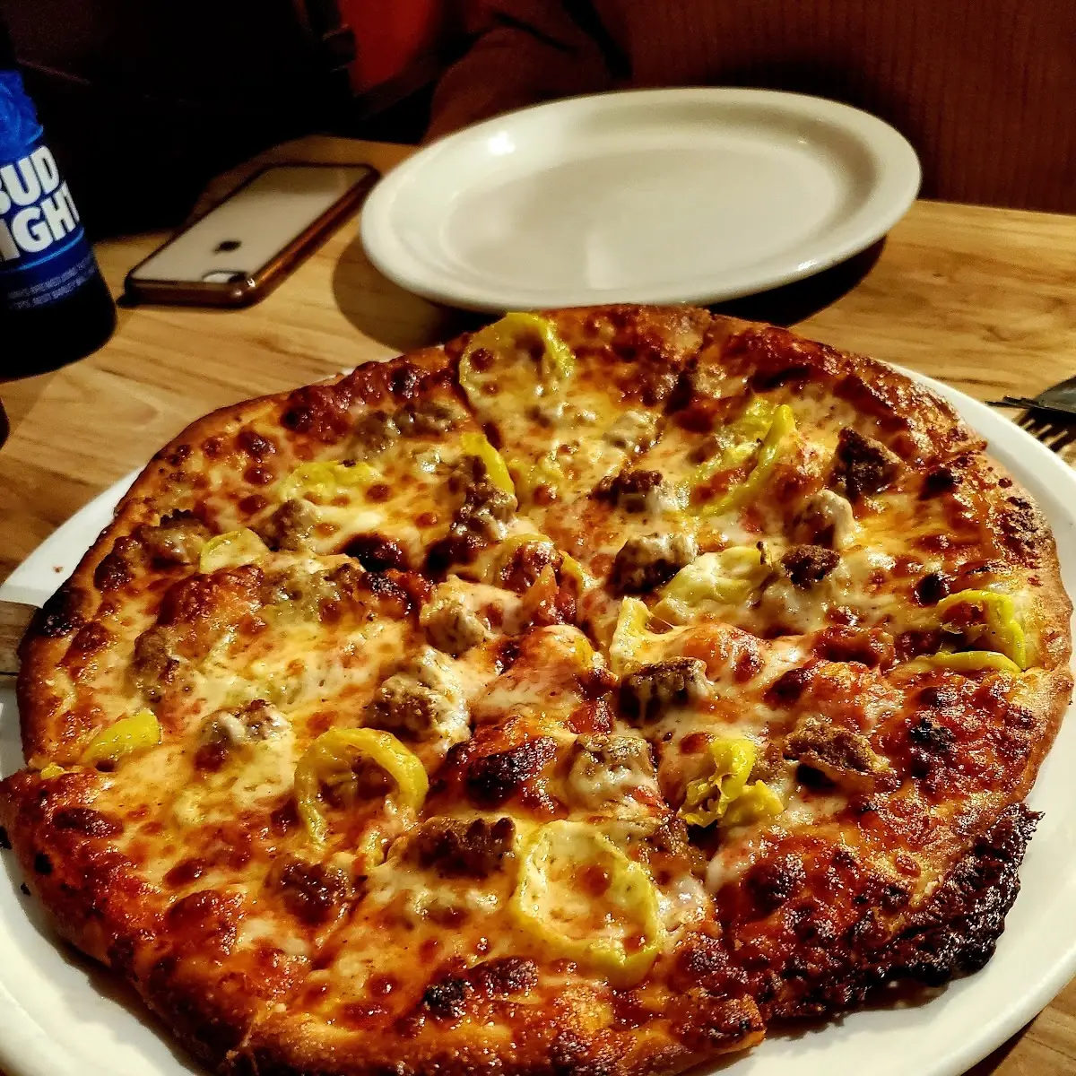 Sausage and Banana Peppers Pizza