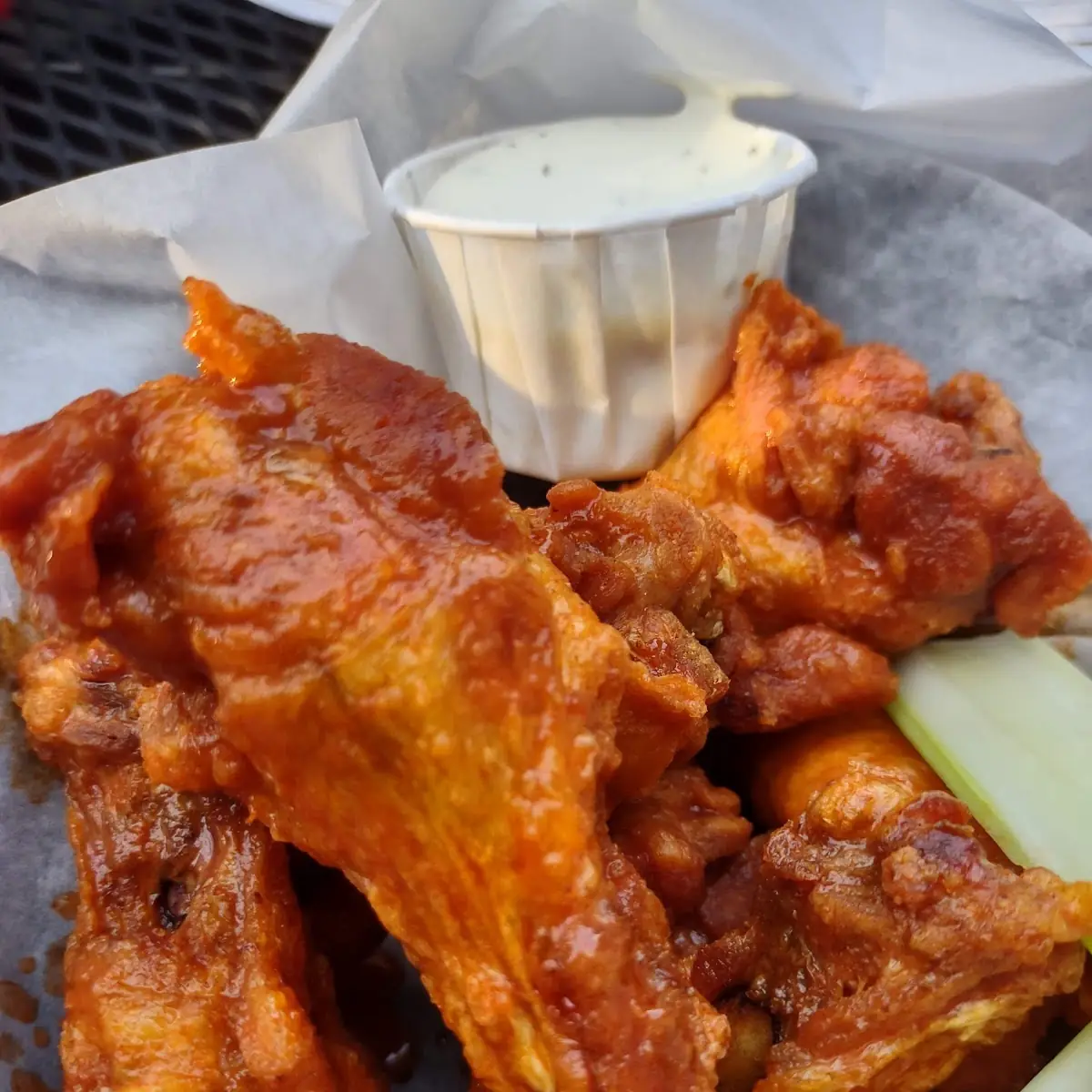 Buffalo Fingers with Ranch & Blue Cheese