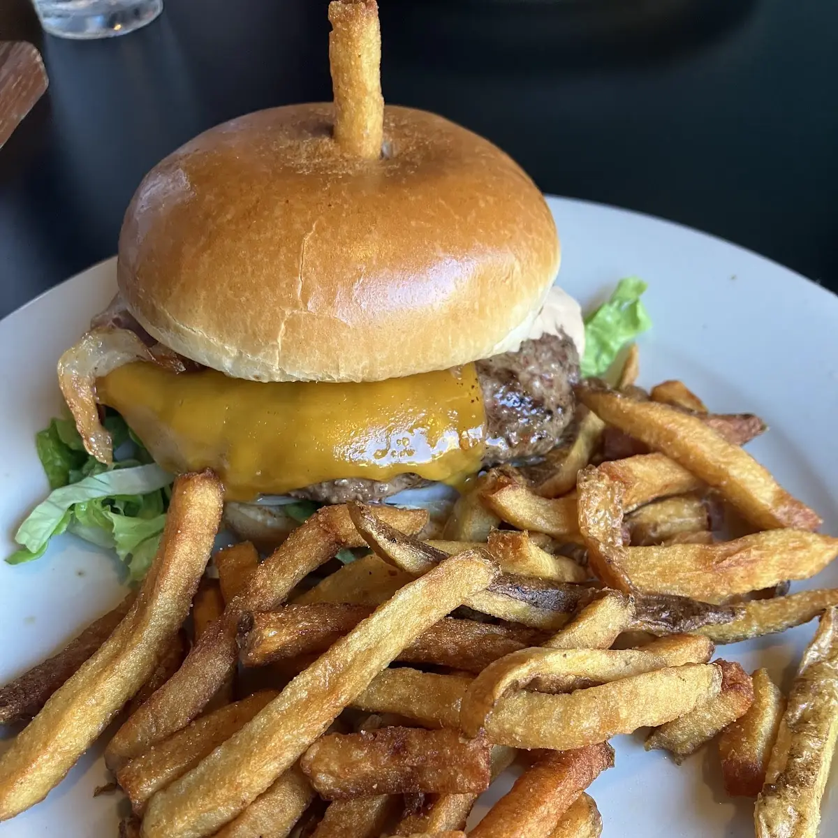 Cheese Burger & Fries
