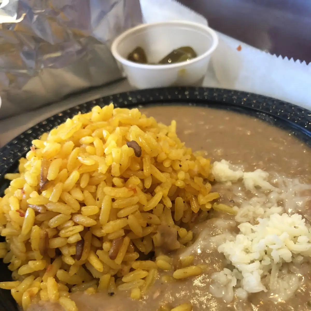 Refried Beans with Rice