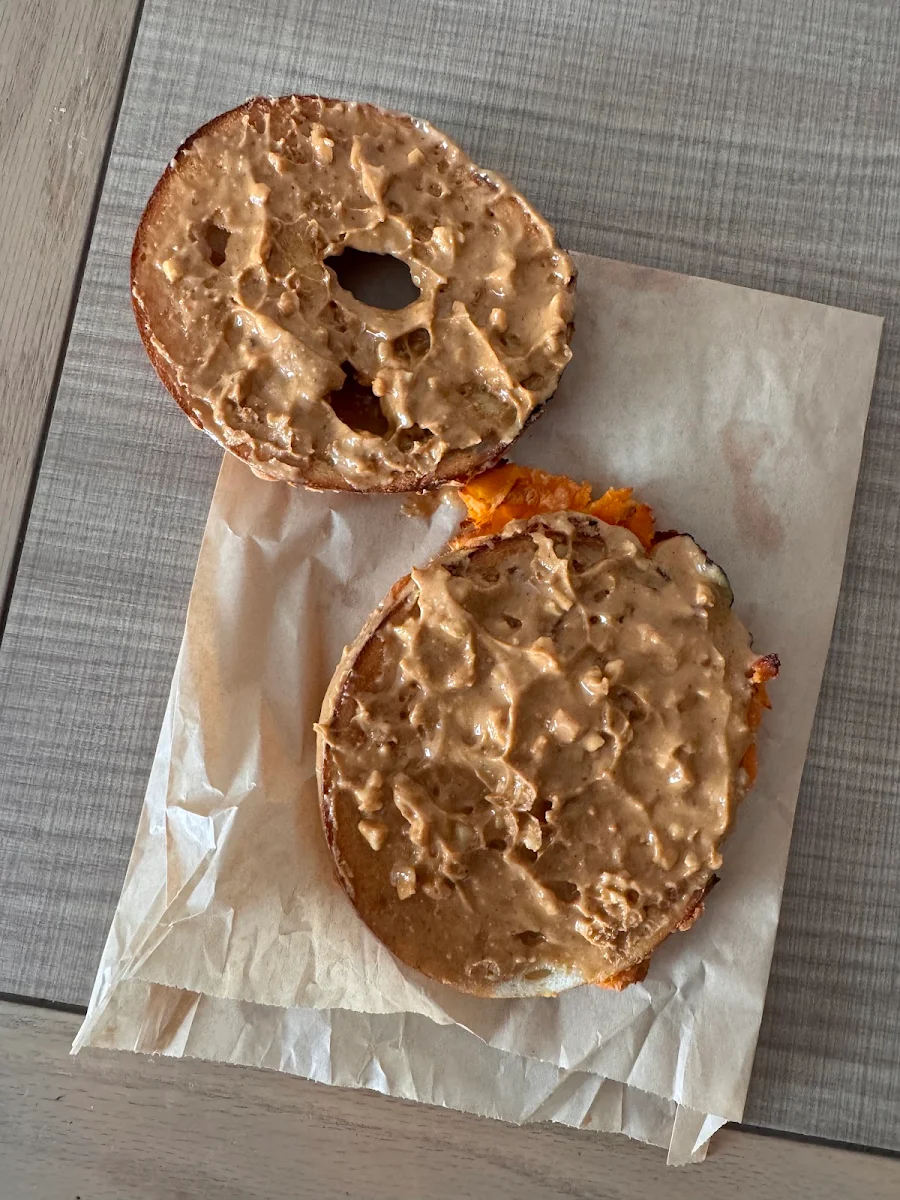 Peanut Butter and Cheese Bagel