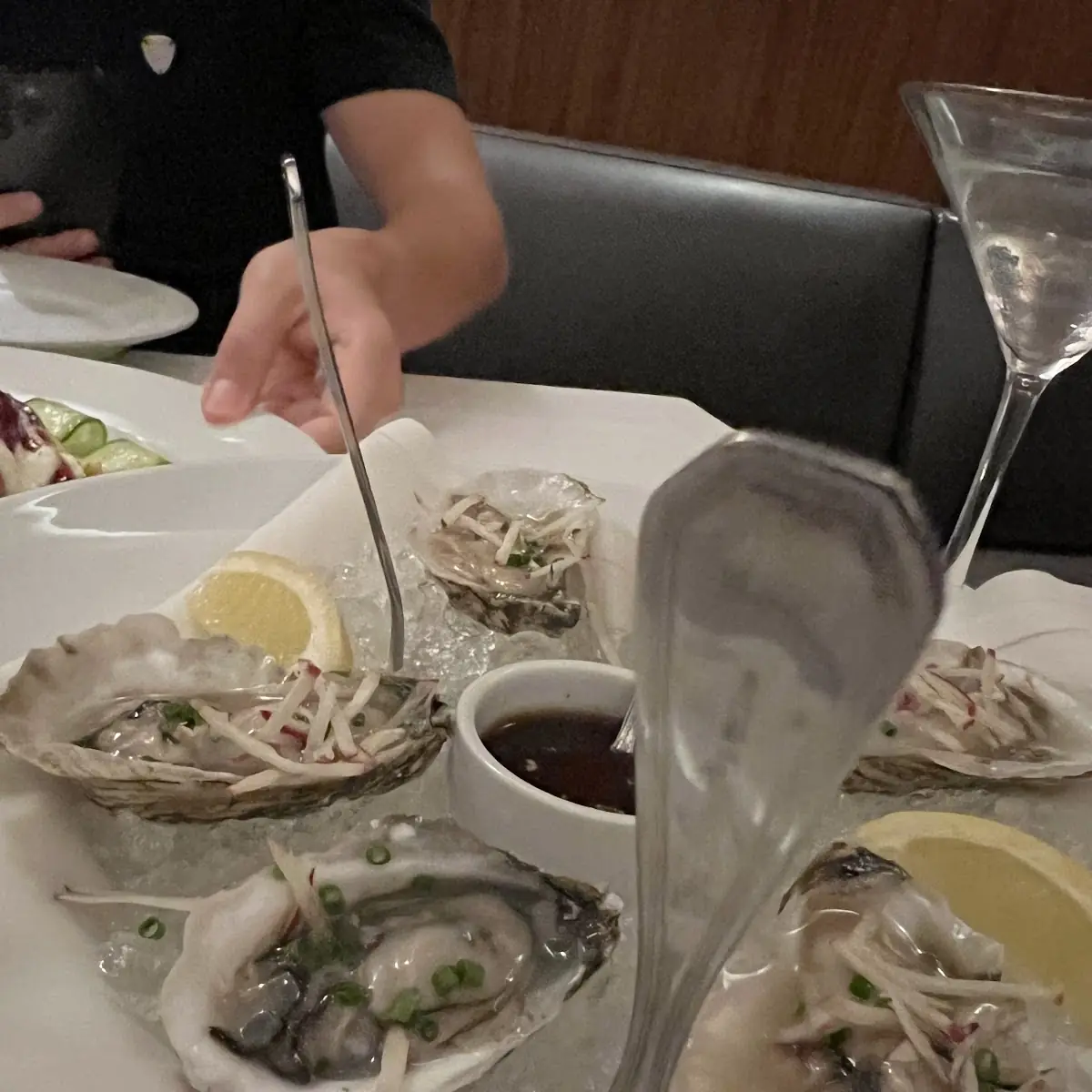 Oysters on the Half Shell Black Pepper Ponzu