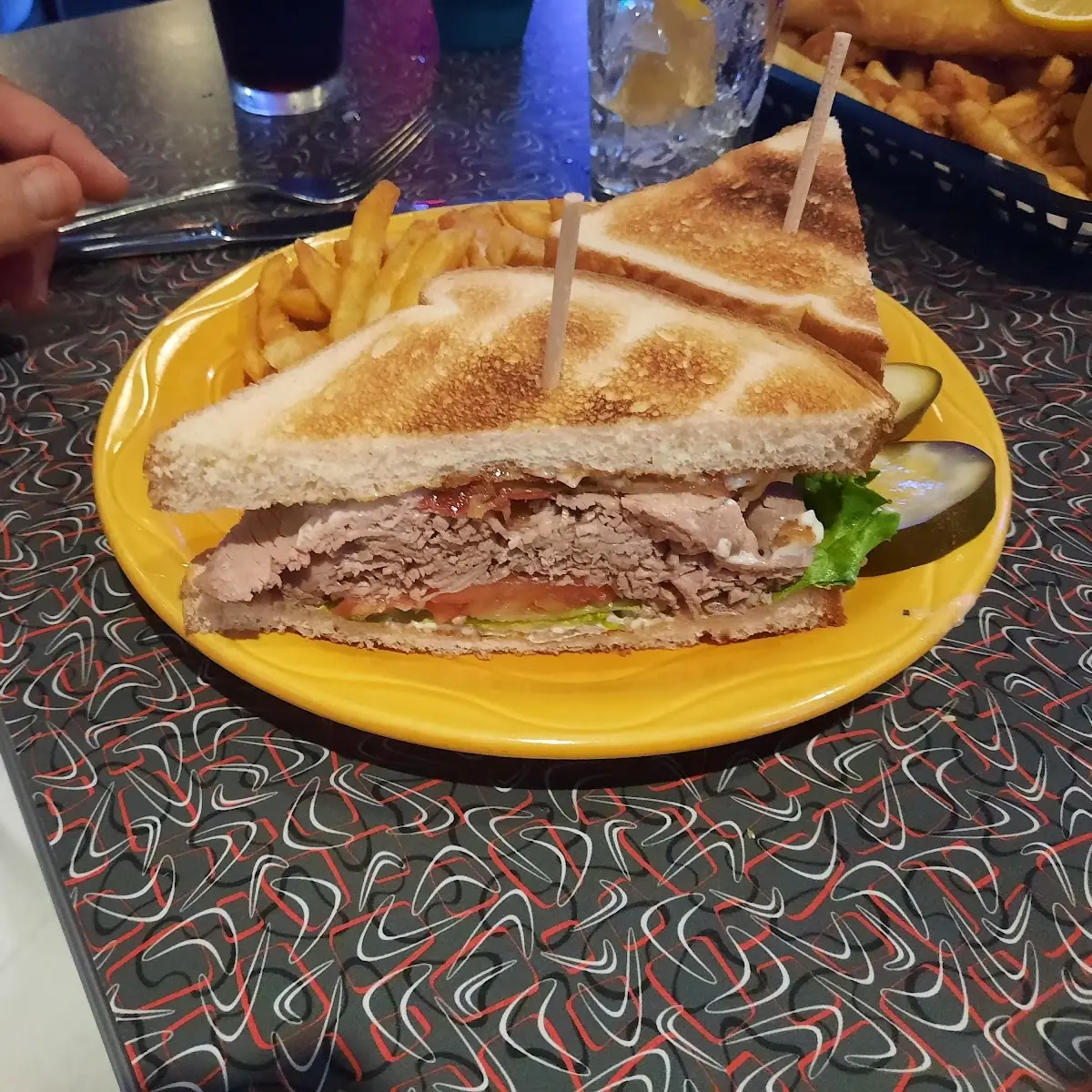 Roast Beef Club Sandwich