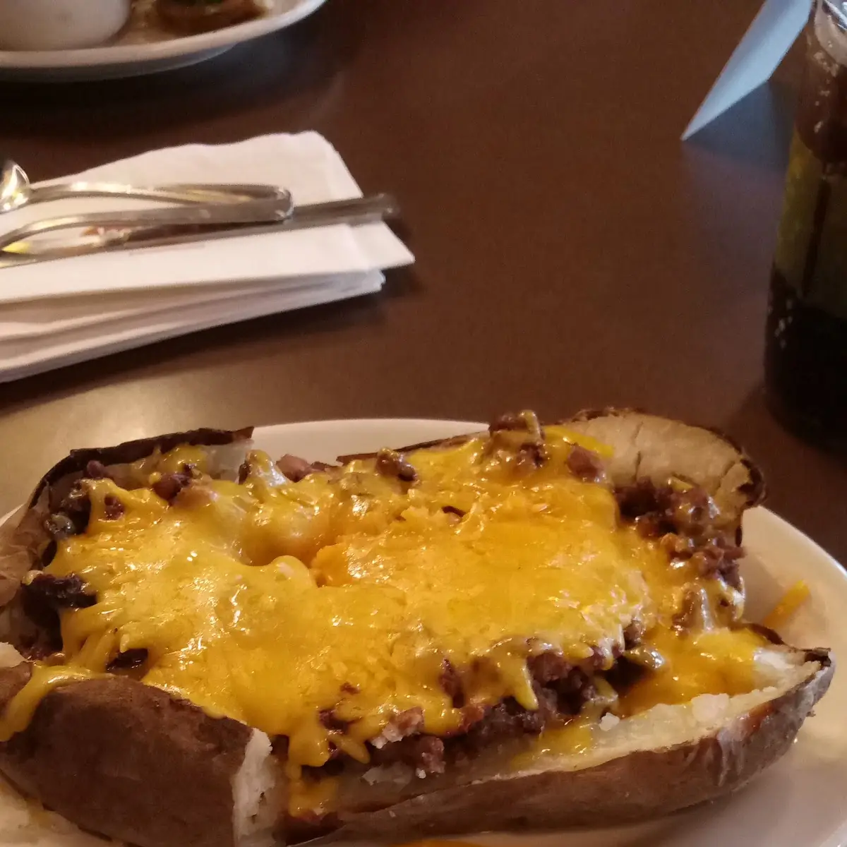 Baked Potato with Chopped Beef