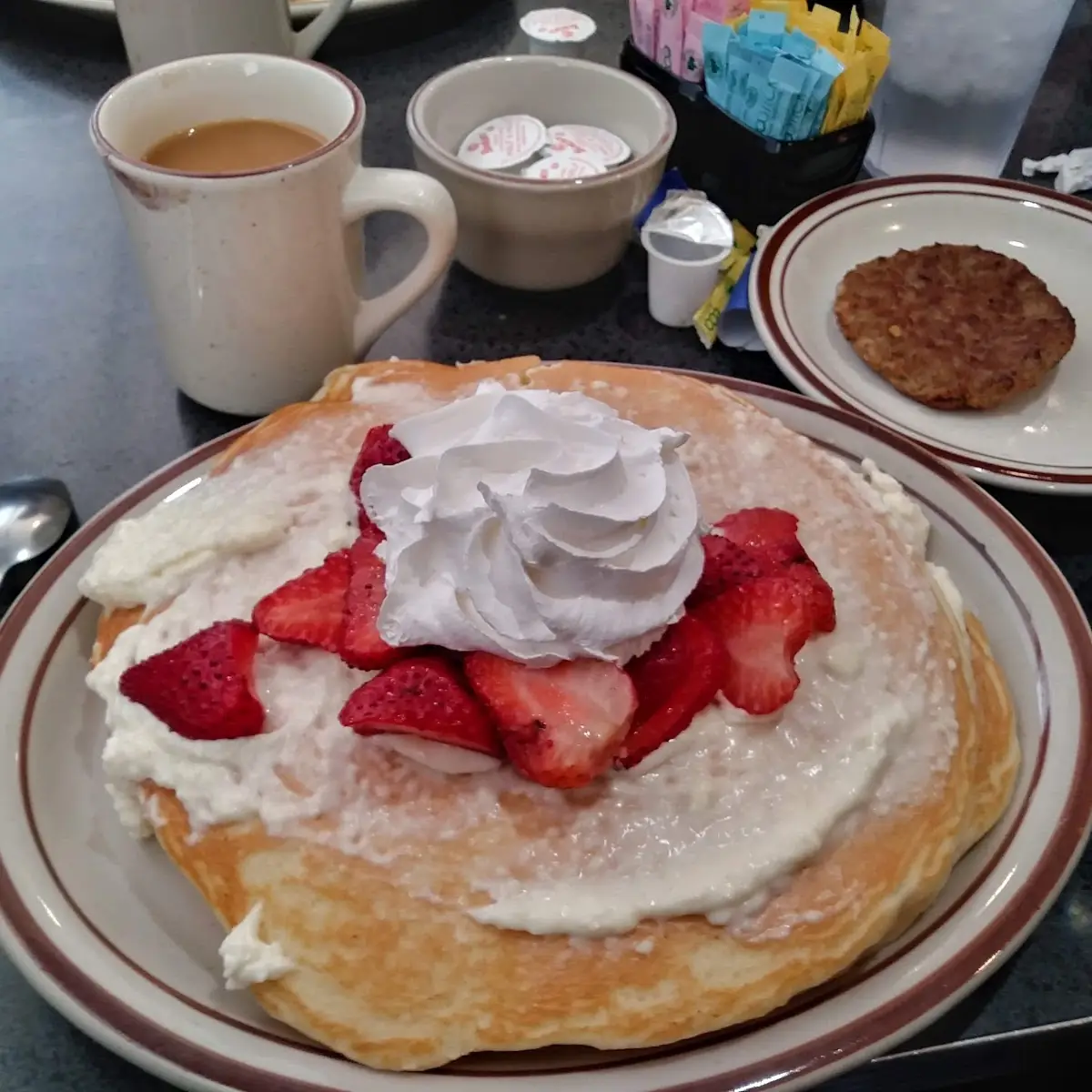 Strawberry Cheesecake Pancakes