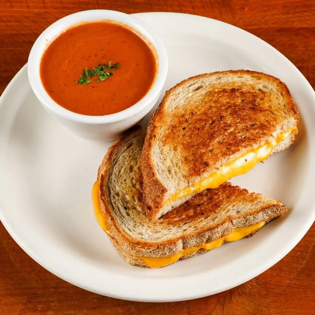 Grilled Cheese and Tomato Bisque