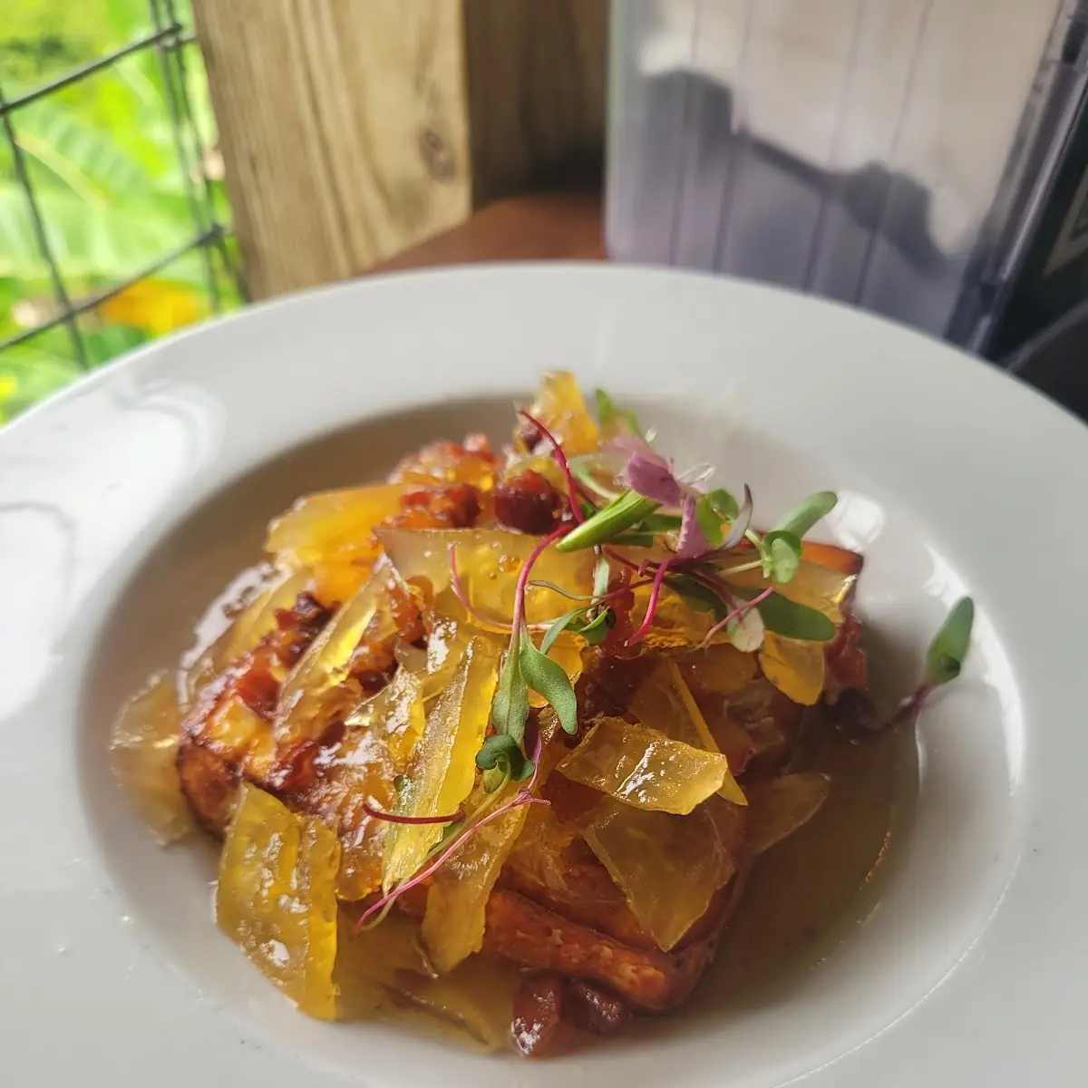 Dulce de Lechoza Con Queso Frito