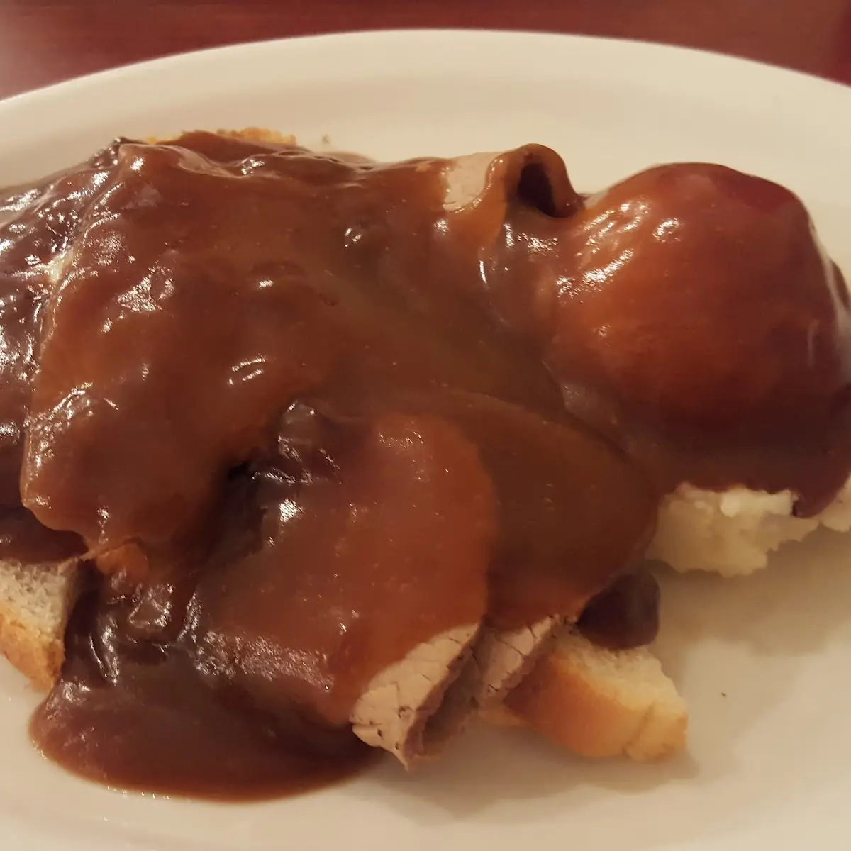 Open Faced Roast Beef