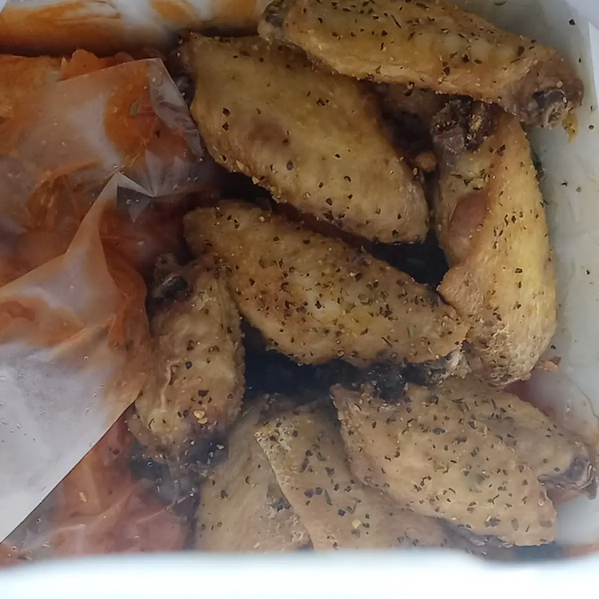 Lemon Pepper and Reg Hot Wings