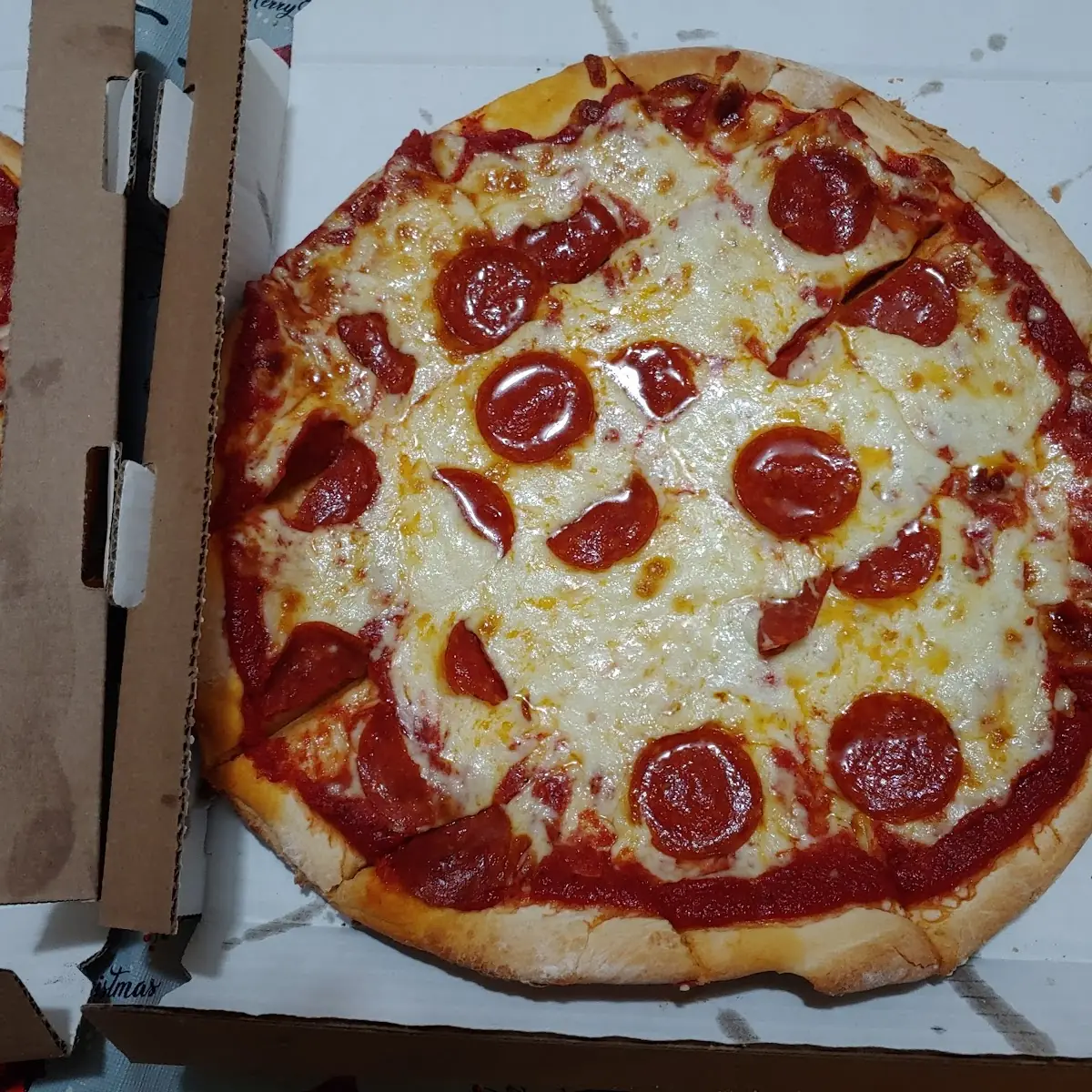 Medium Veggie Pizza and Medium Pepperoni Pizza