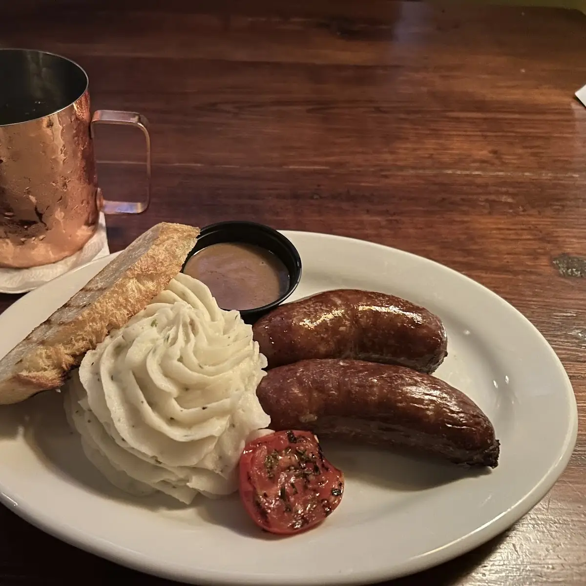 Bangers and Mashed Potatoes and Gravy
