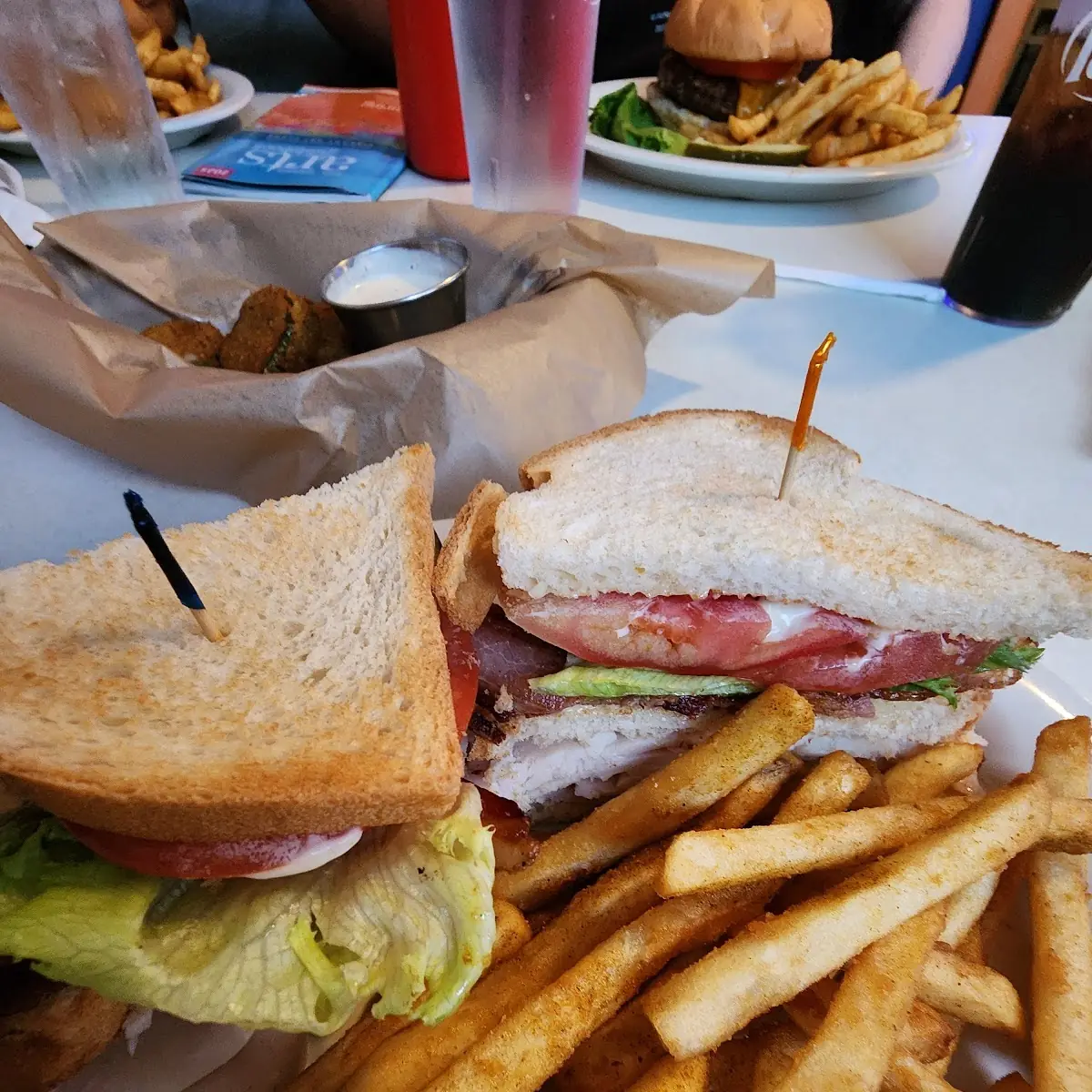 Turkey Club with Fries