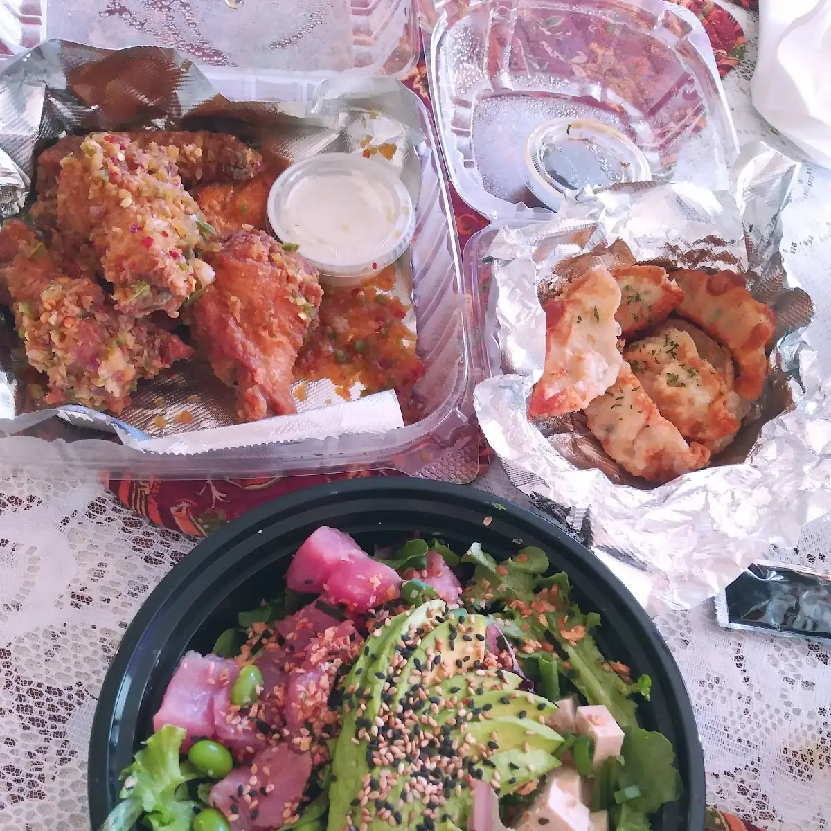 Gyozas 2 Protein Bowl Fried Chicken