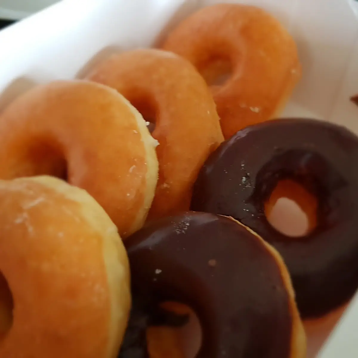 Three Glazed Donuts