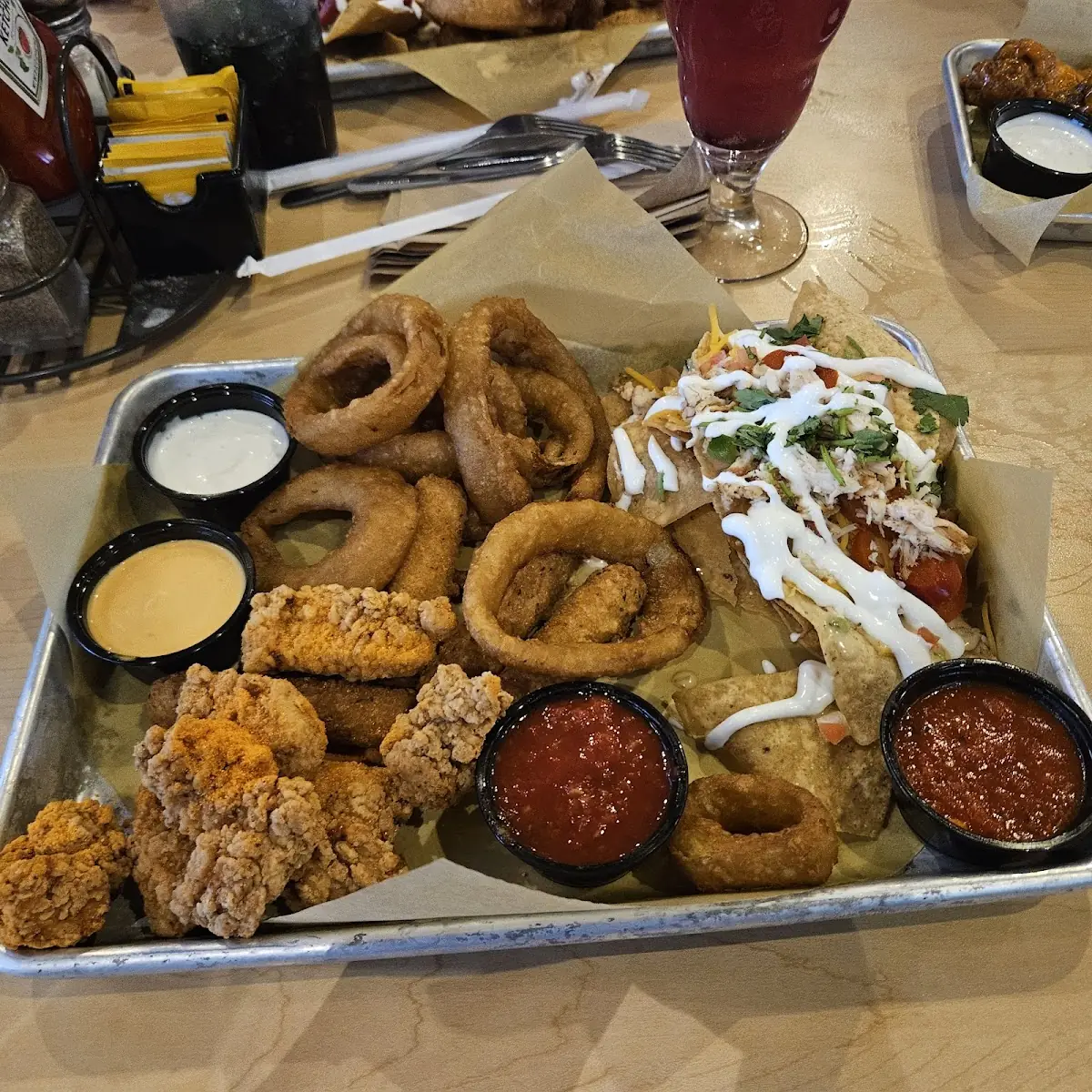 Buffalo Wild Wings Sampler Platter
