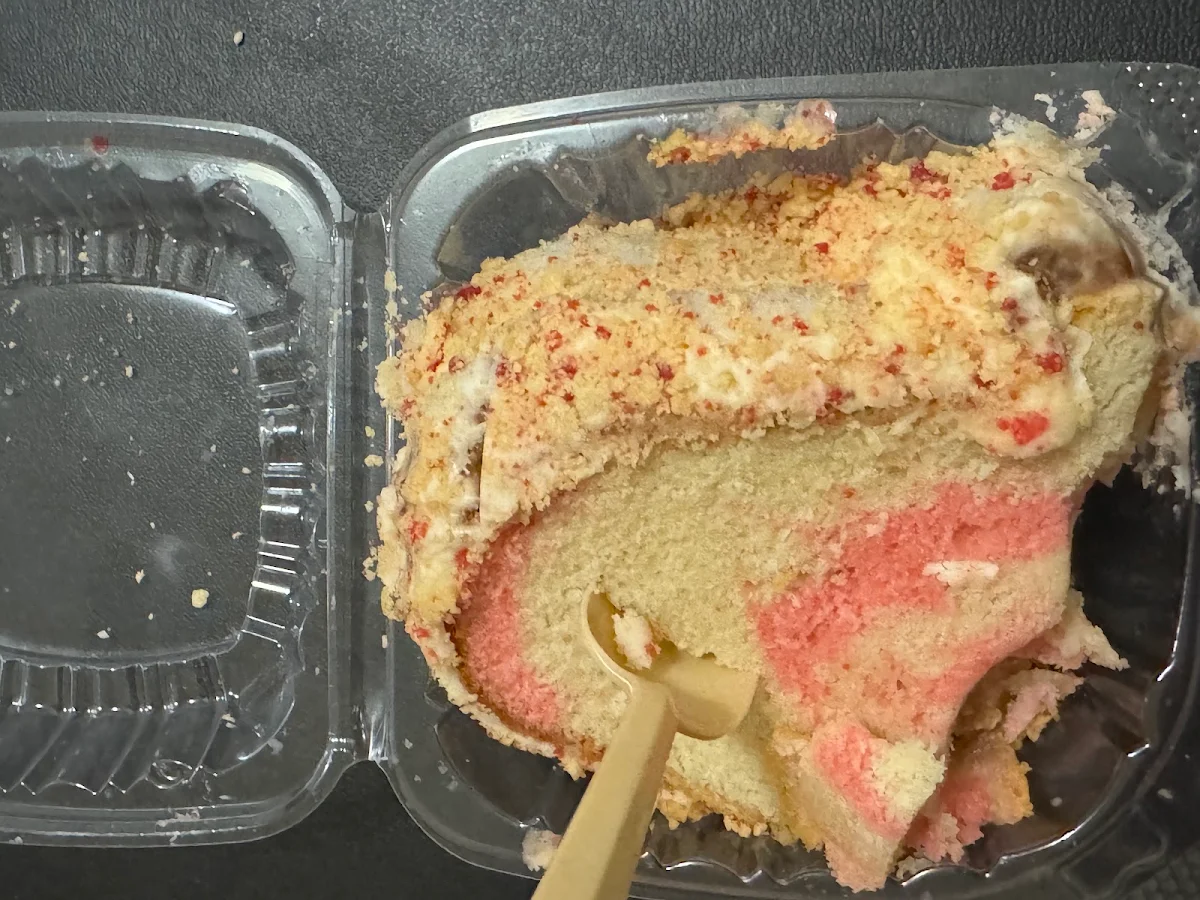 Strawberry Pound Cake Slice