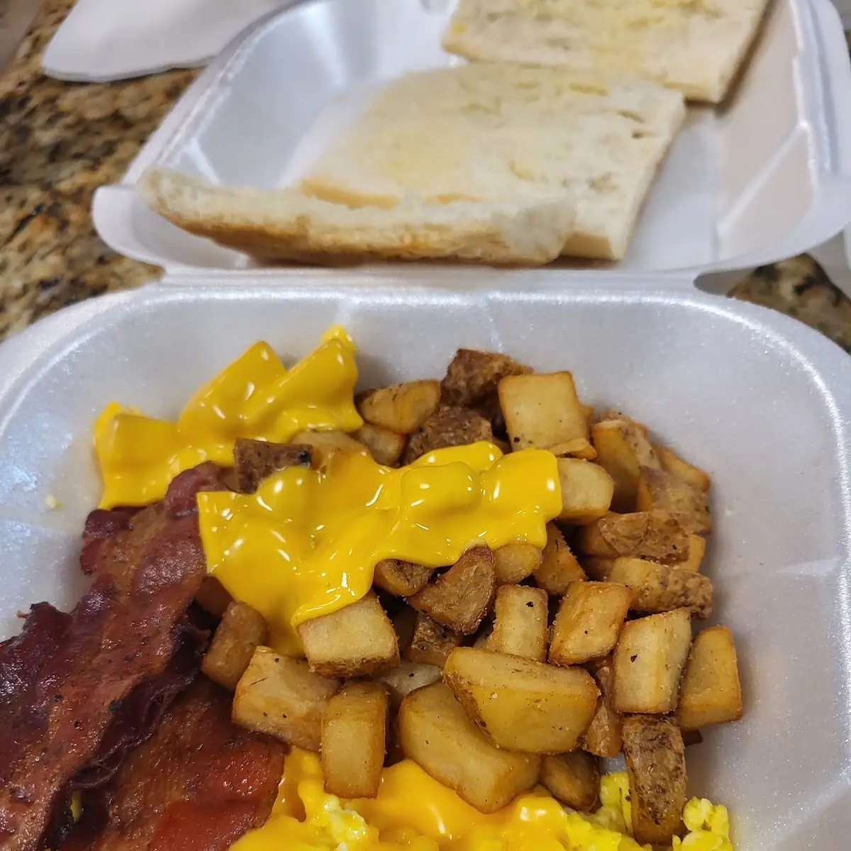 Bacon Eggs and Potatoes