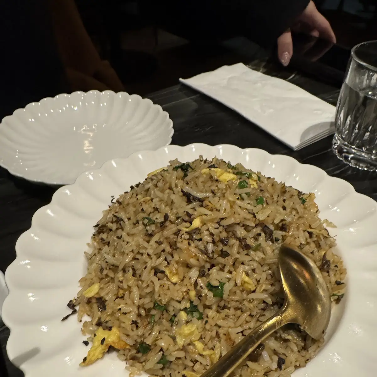 White Rice and Meat Fried Rice