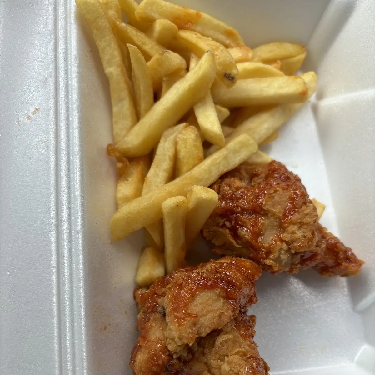 Chicken Wings with Fries