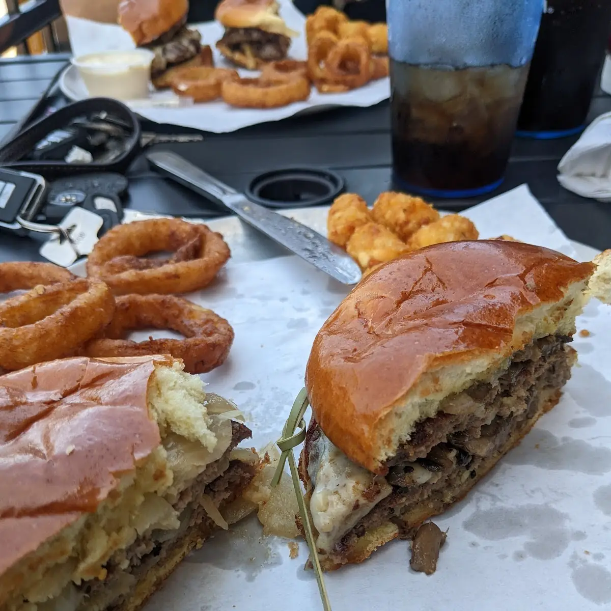 Mushroom and Swiss Burger
