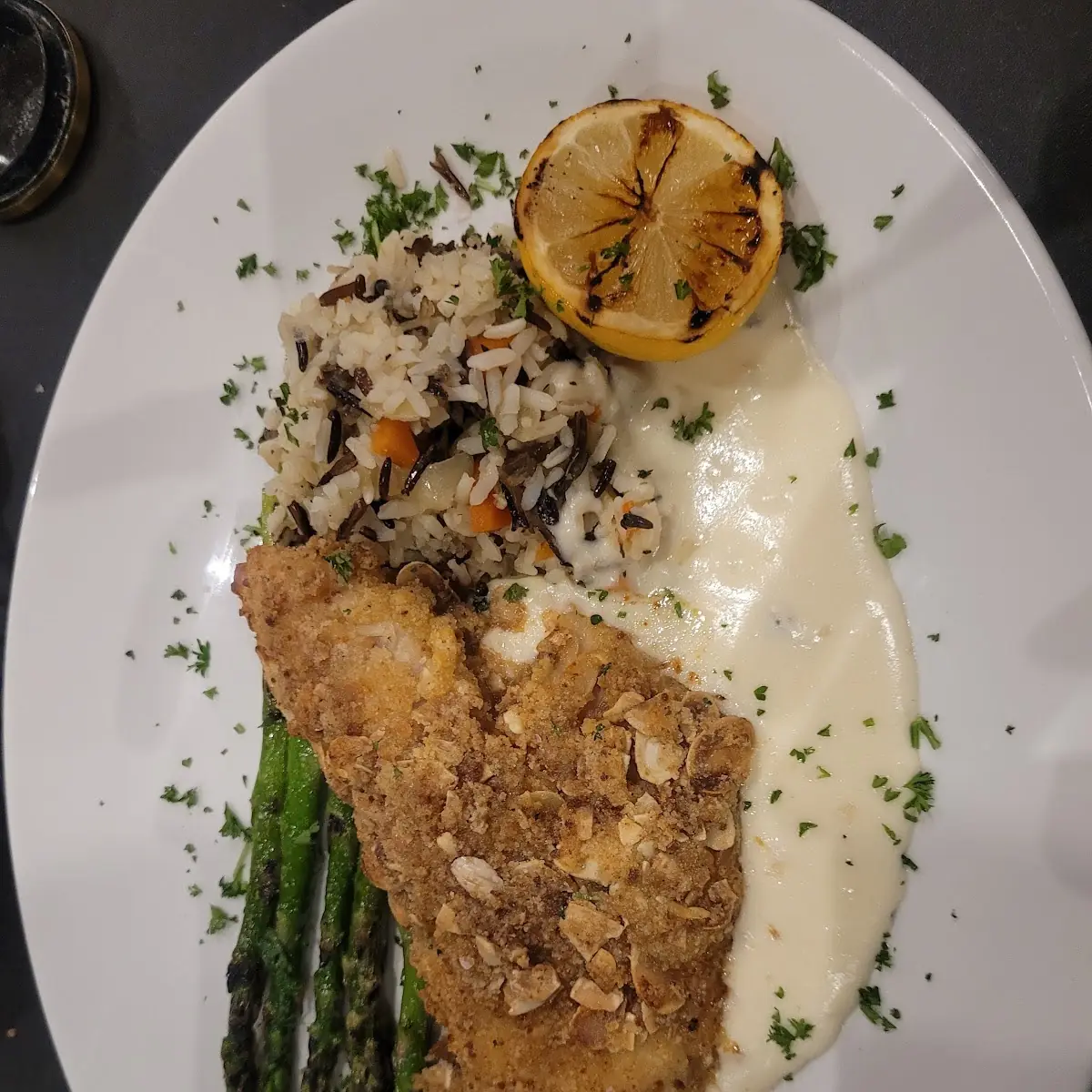 Almond Crusted Walleye