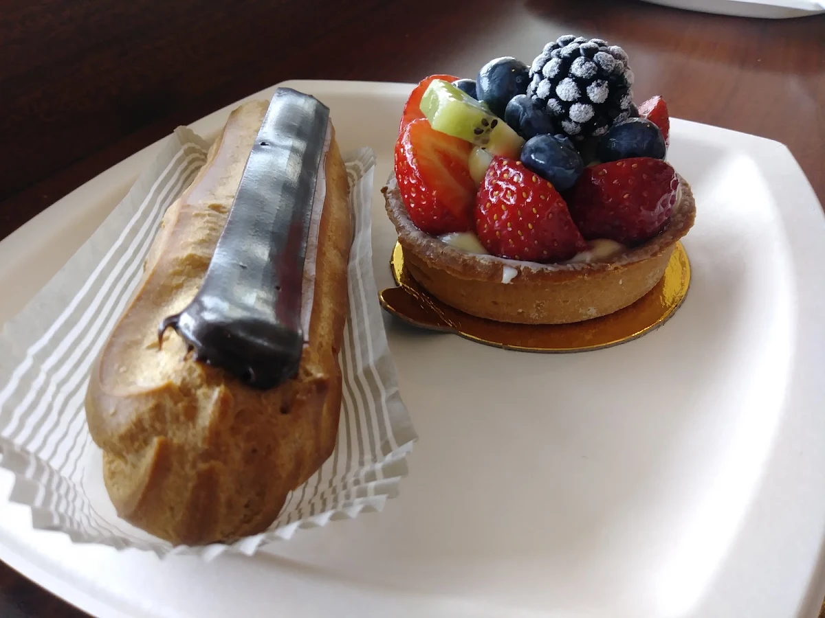 Eclairs and Fruit Tart