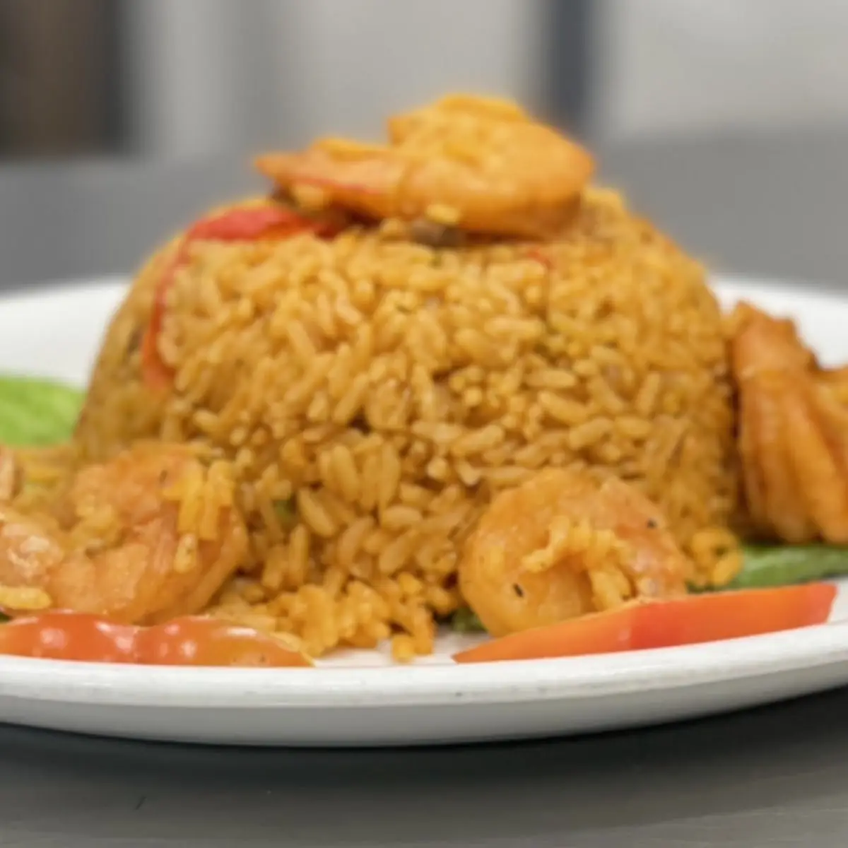 Arroz Amarillo Con Camarones