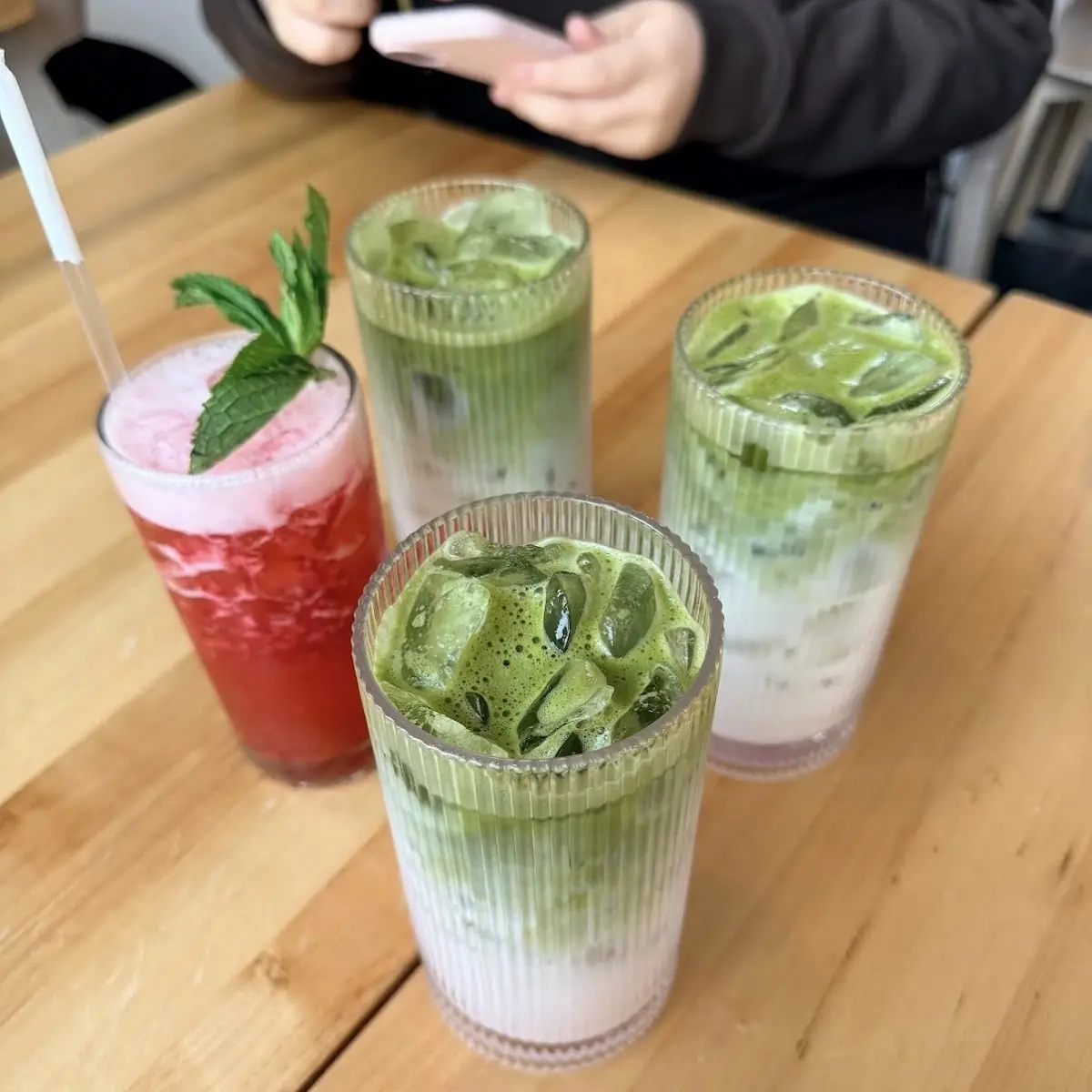 Strawberry Matcha Latte