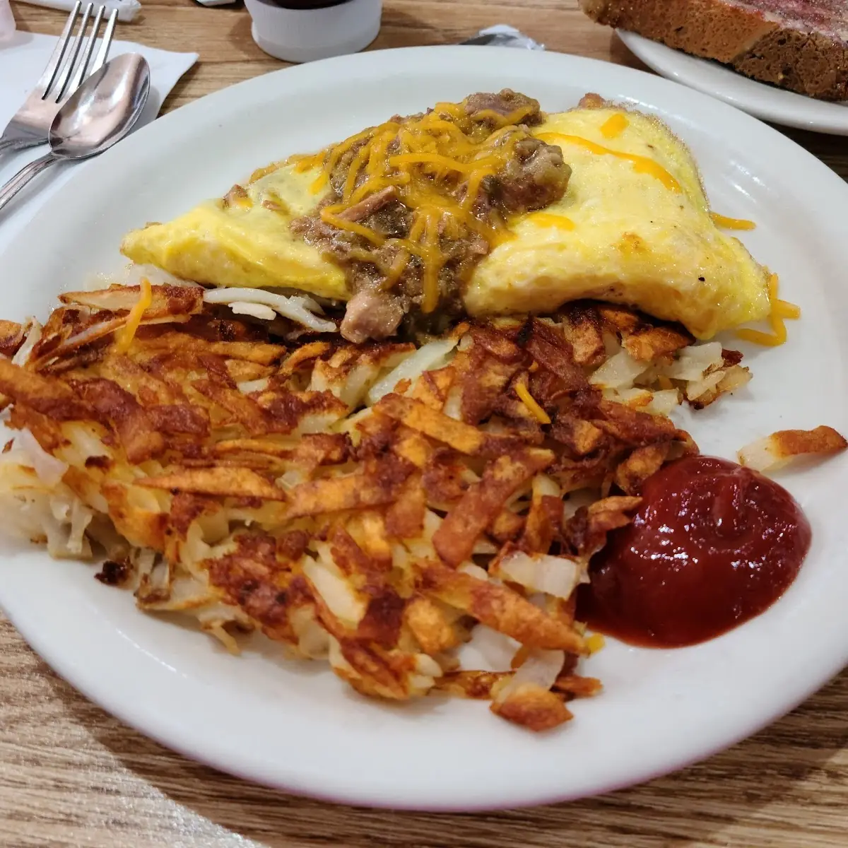 Hash Browns & Toast