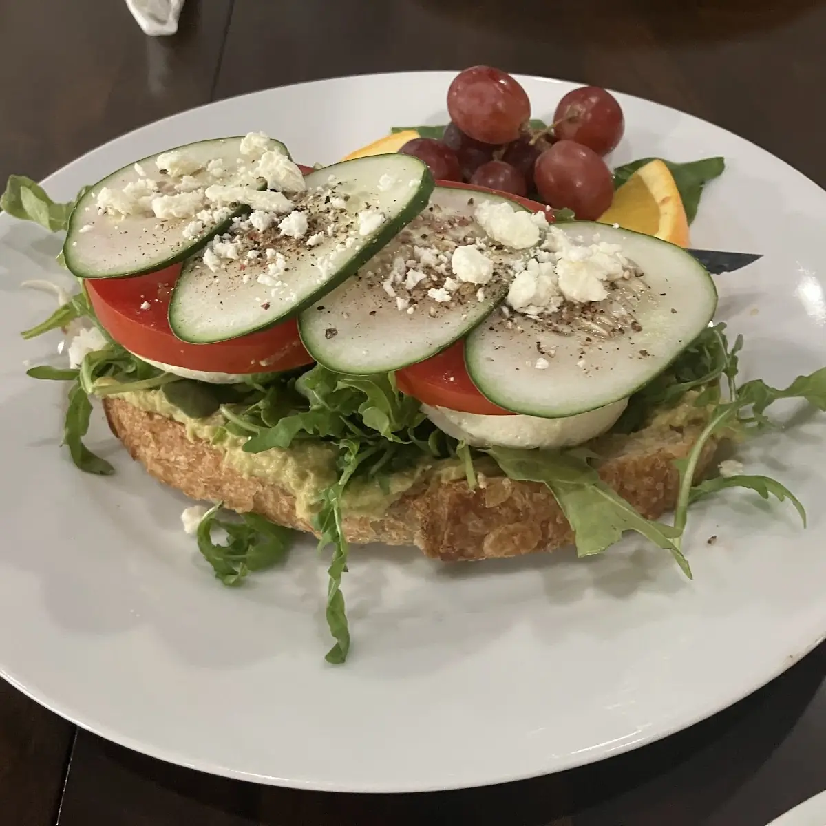 West Coast Sourdough Open Faced Sandwich