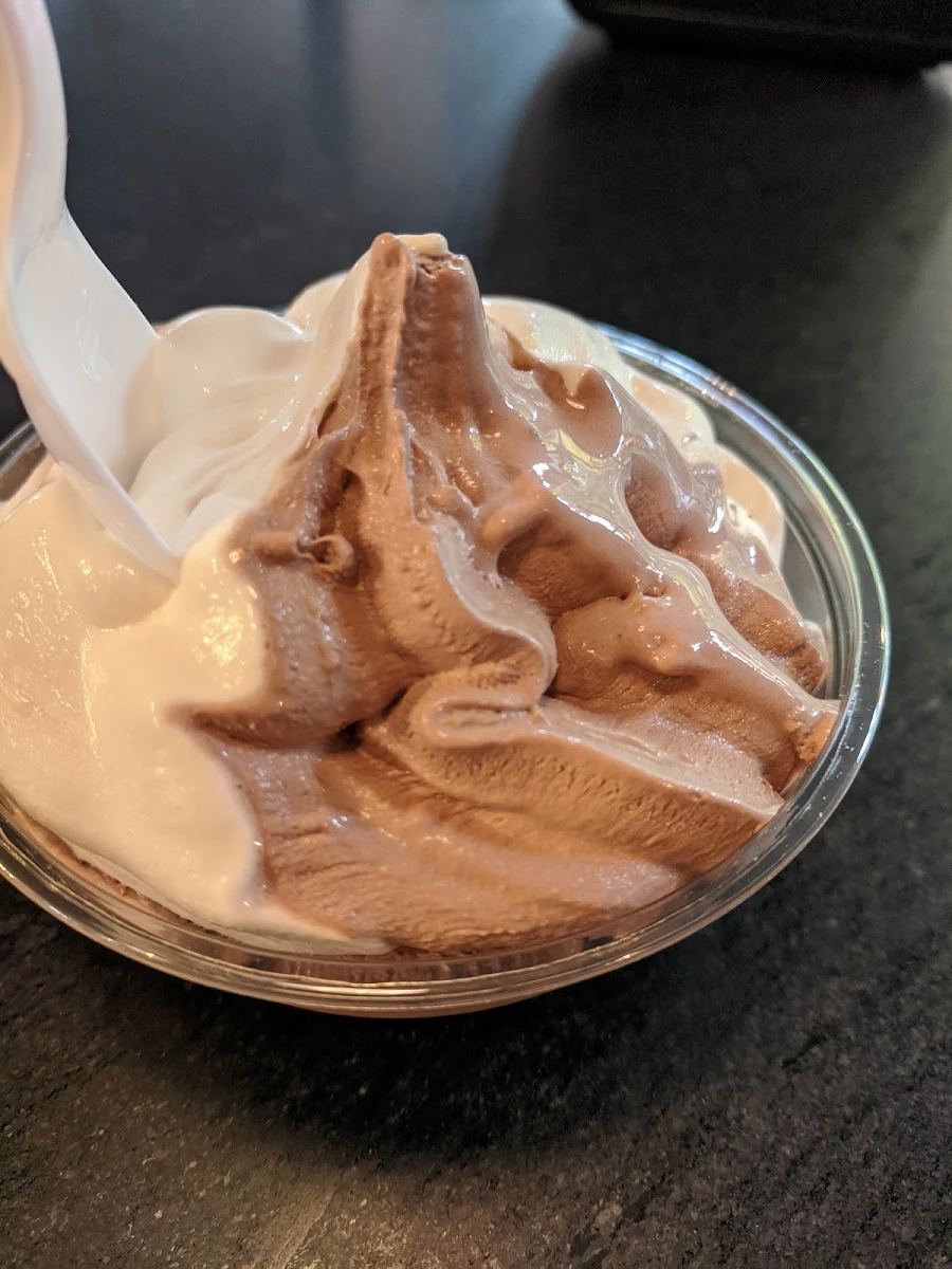 Soft Serve Vanilla and Chocolate