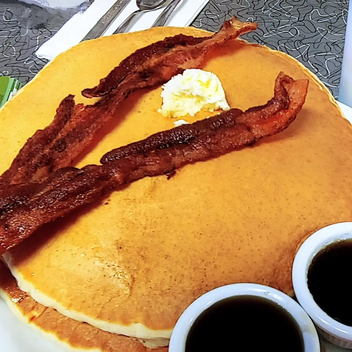 Short Stack of Pancakes with Bacon