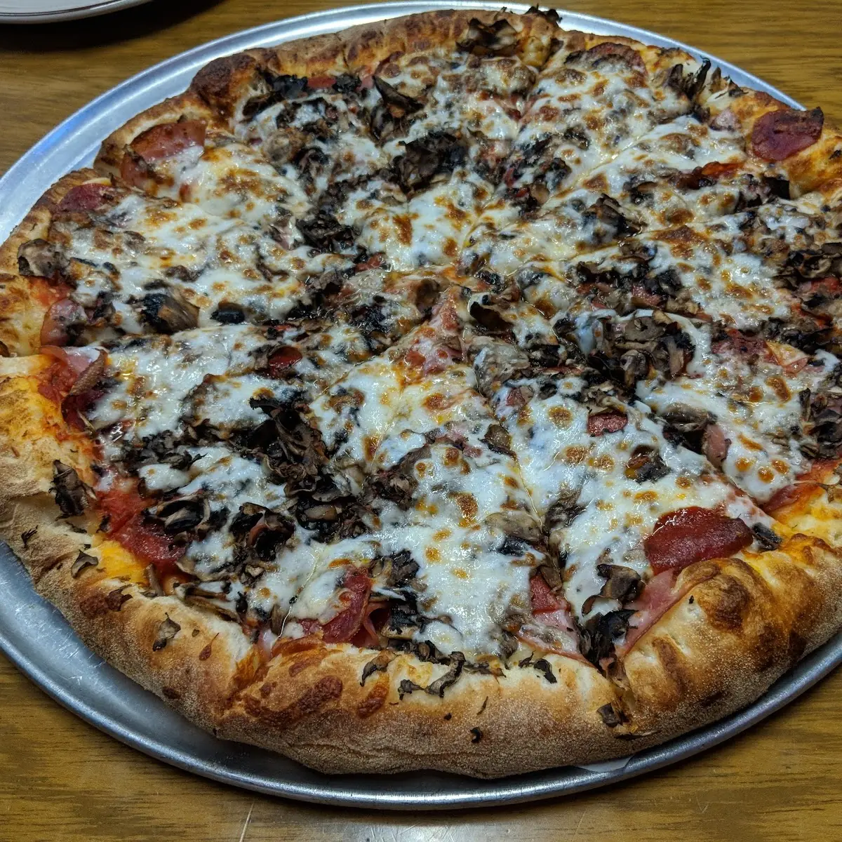 Pepperoni and Mushroom Pizza