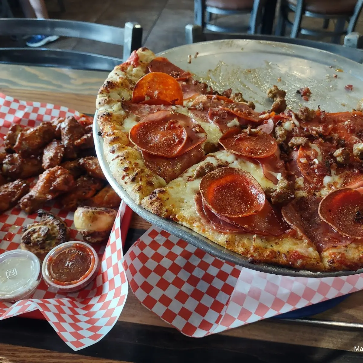 Meat Meat and More Meat Pizza
