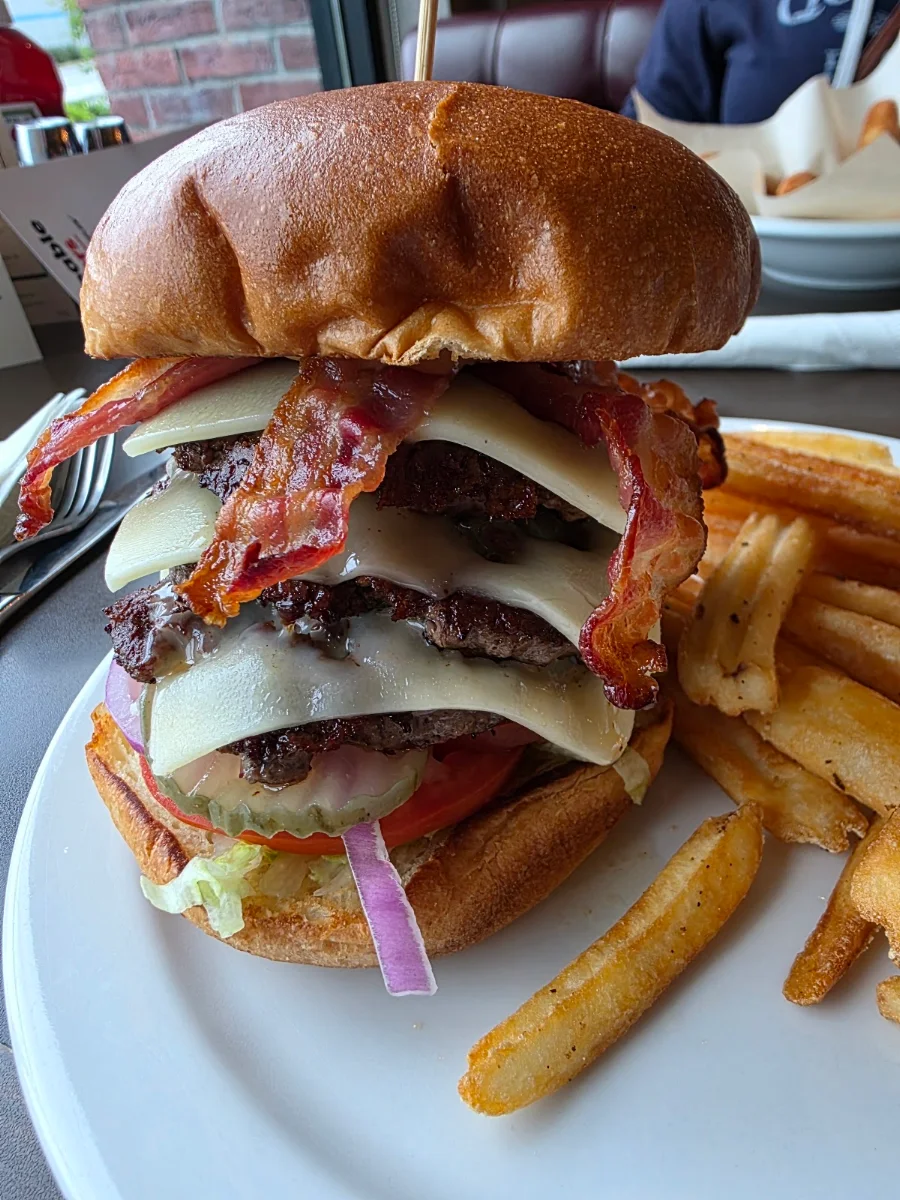 Bourbon Bacon Burger, Denny's Restaurant Abbotsford - Mt. Lehman