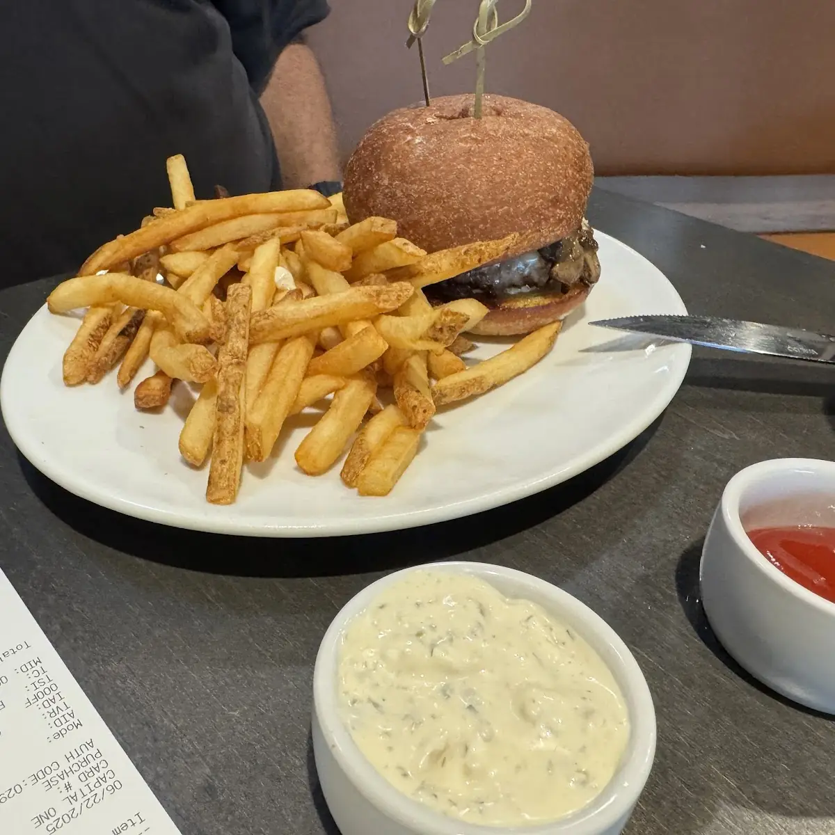 Mushroom Swiss Burger