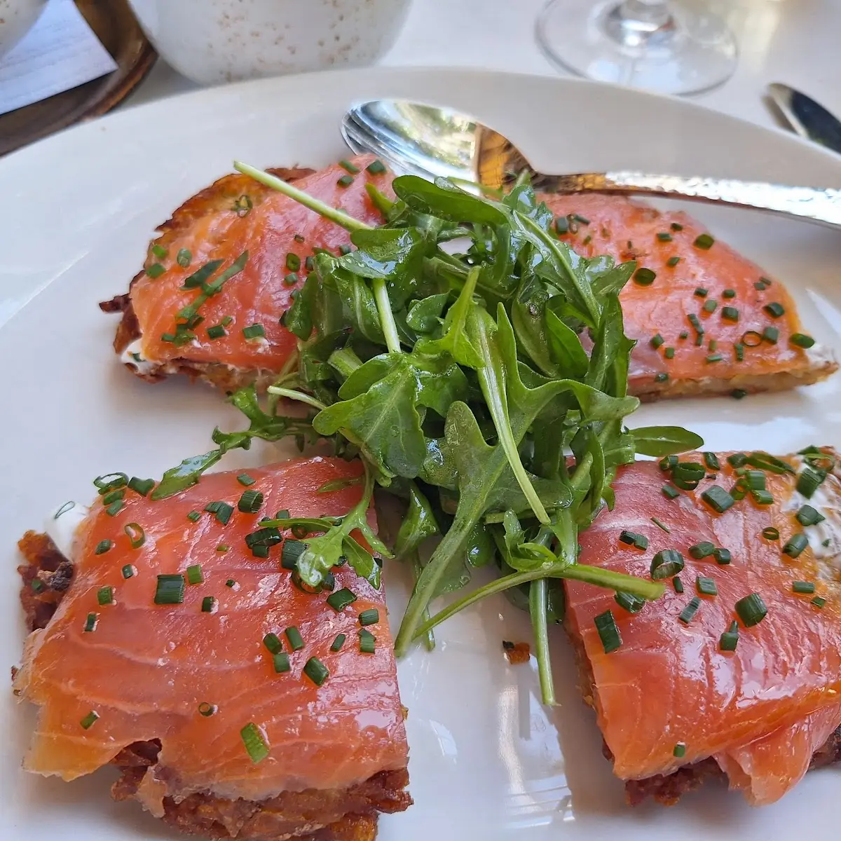 Smoked Salmon Hash Brown