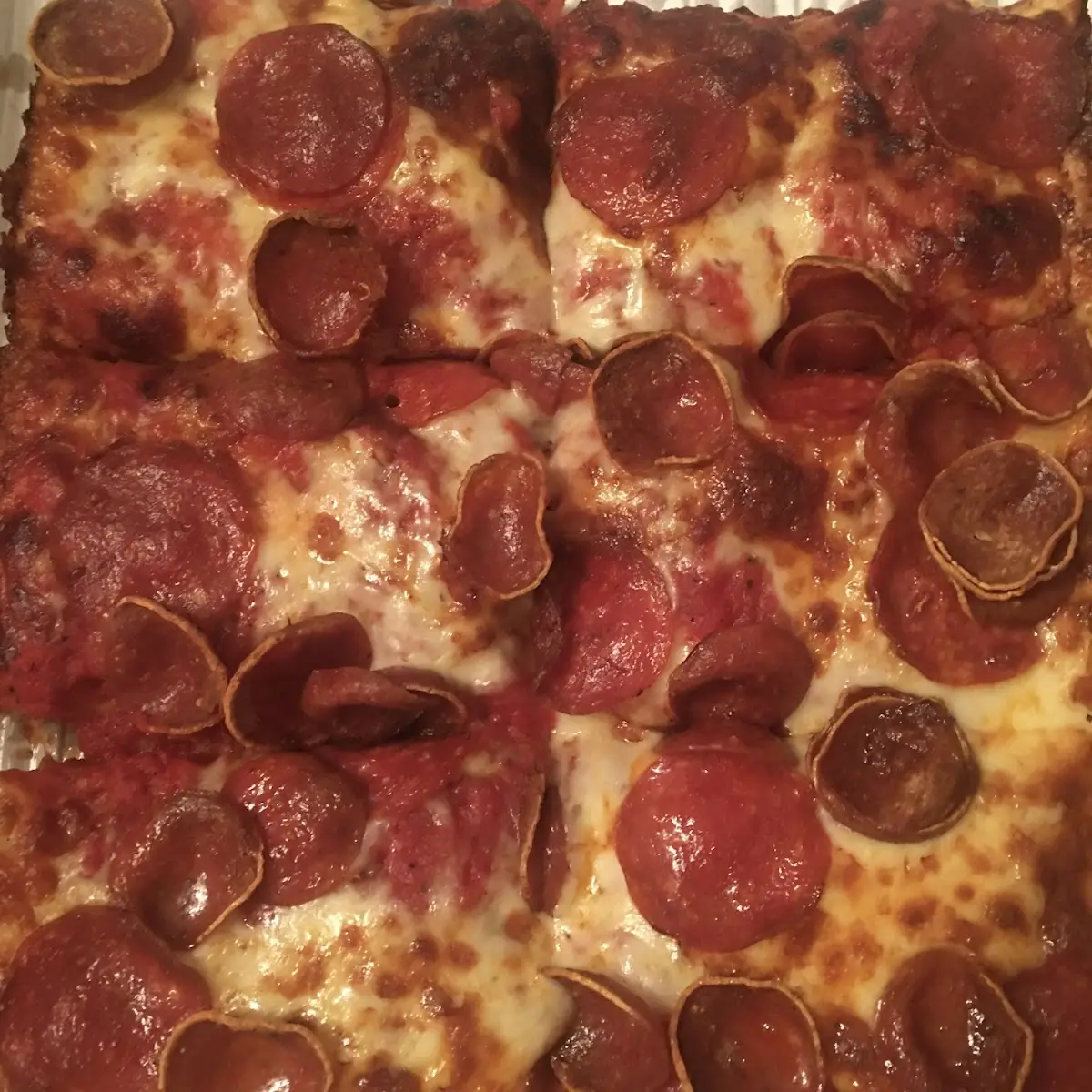 Detroit Style Pepperoni Pizza
