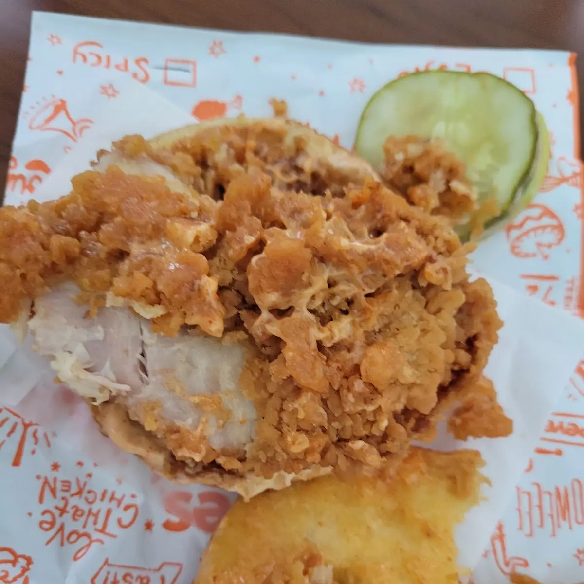Raw Chicken Sandwich