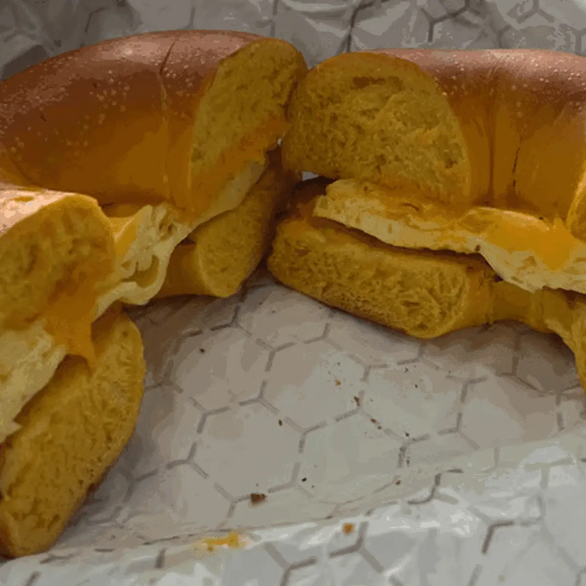 Egg and Cheese Bagel Sandwich