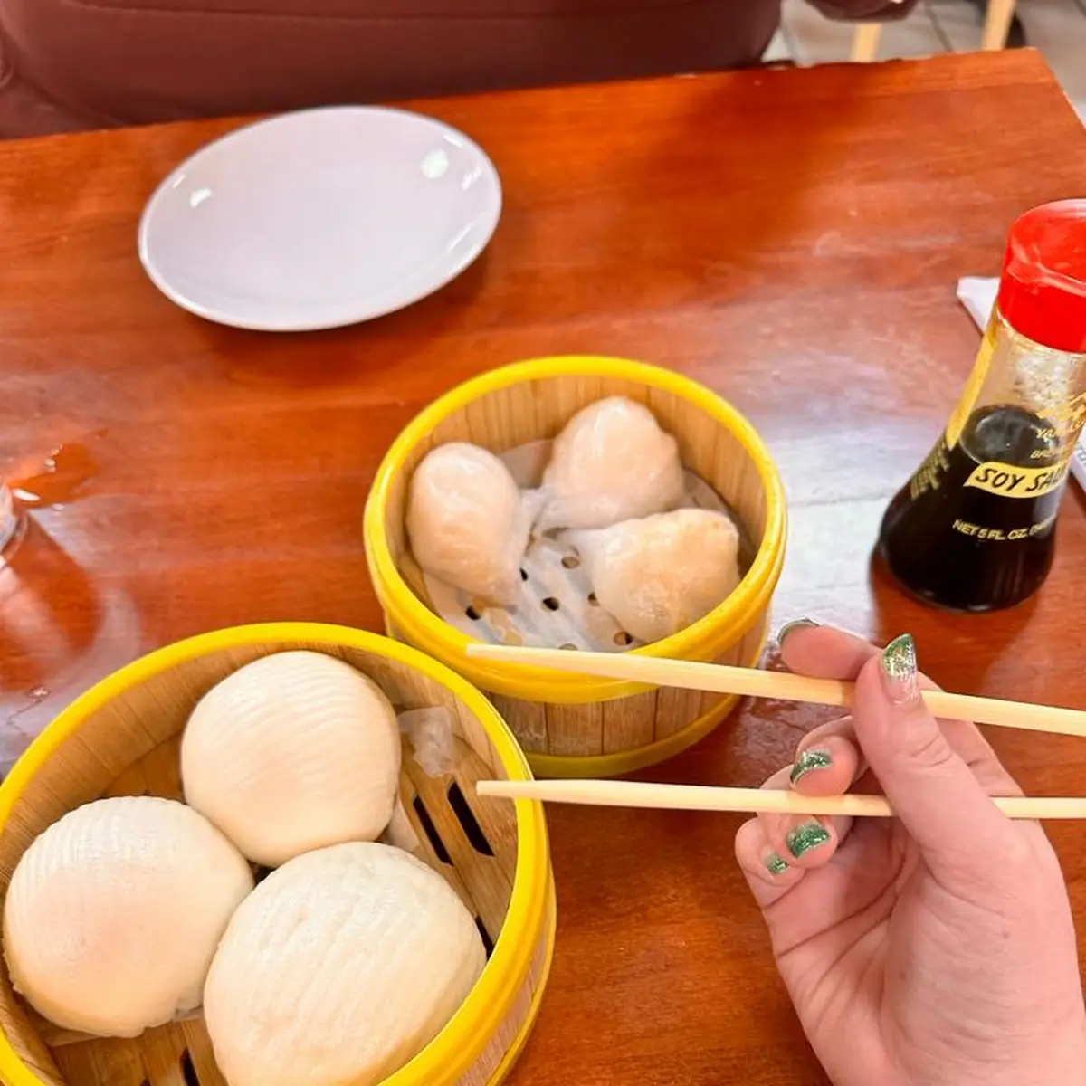 Egg Custard and Shrimp Dumplings