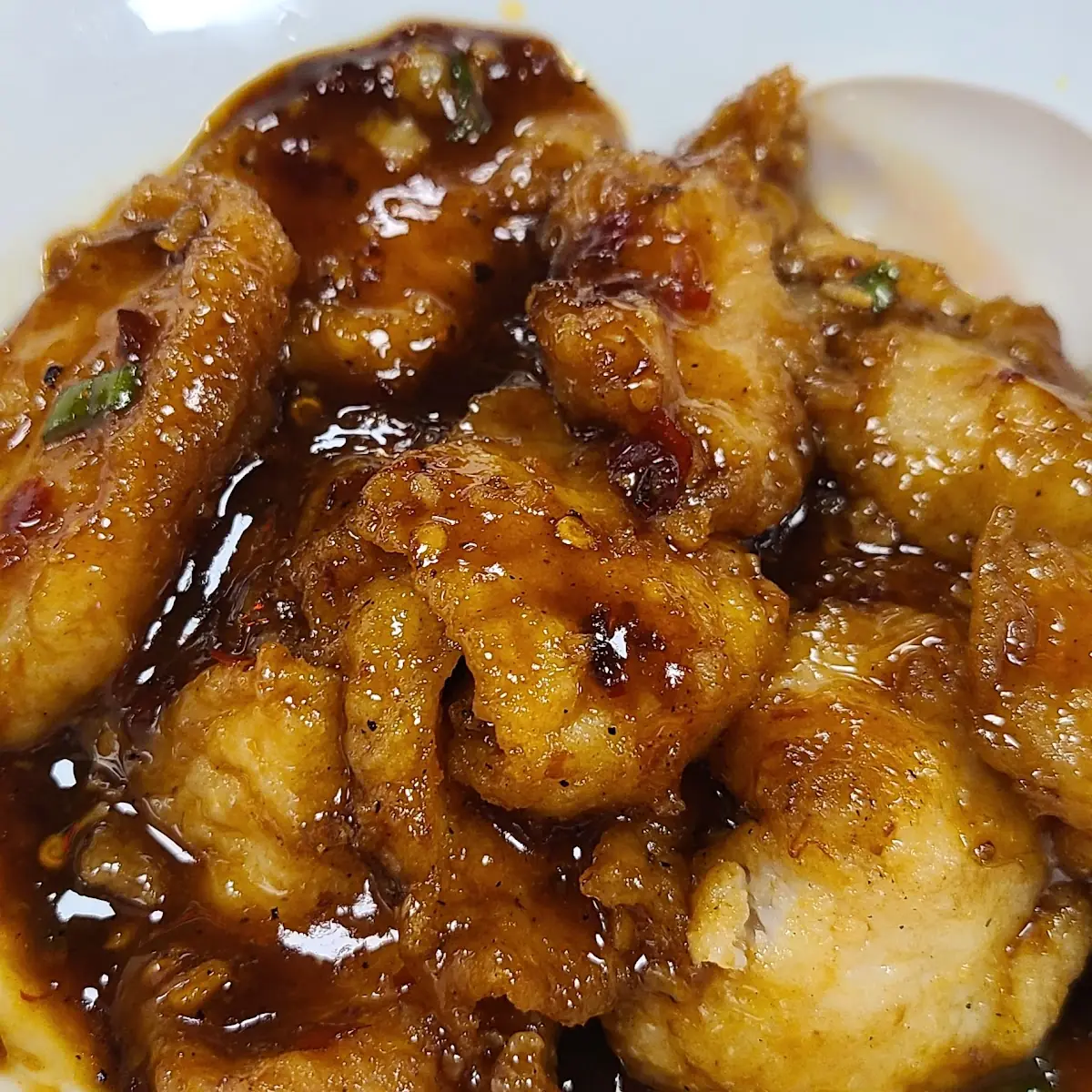 Sole Fish in Black Bean Sauce